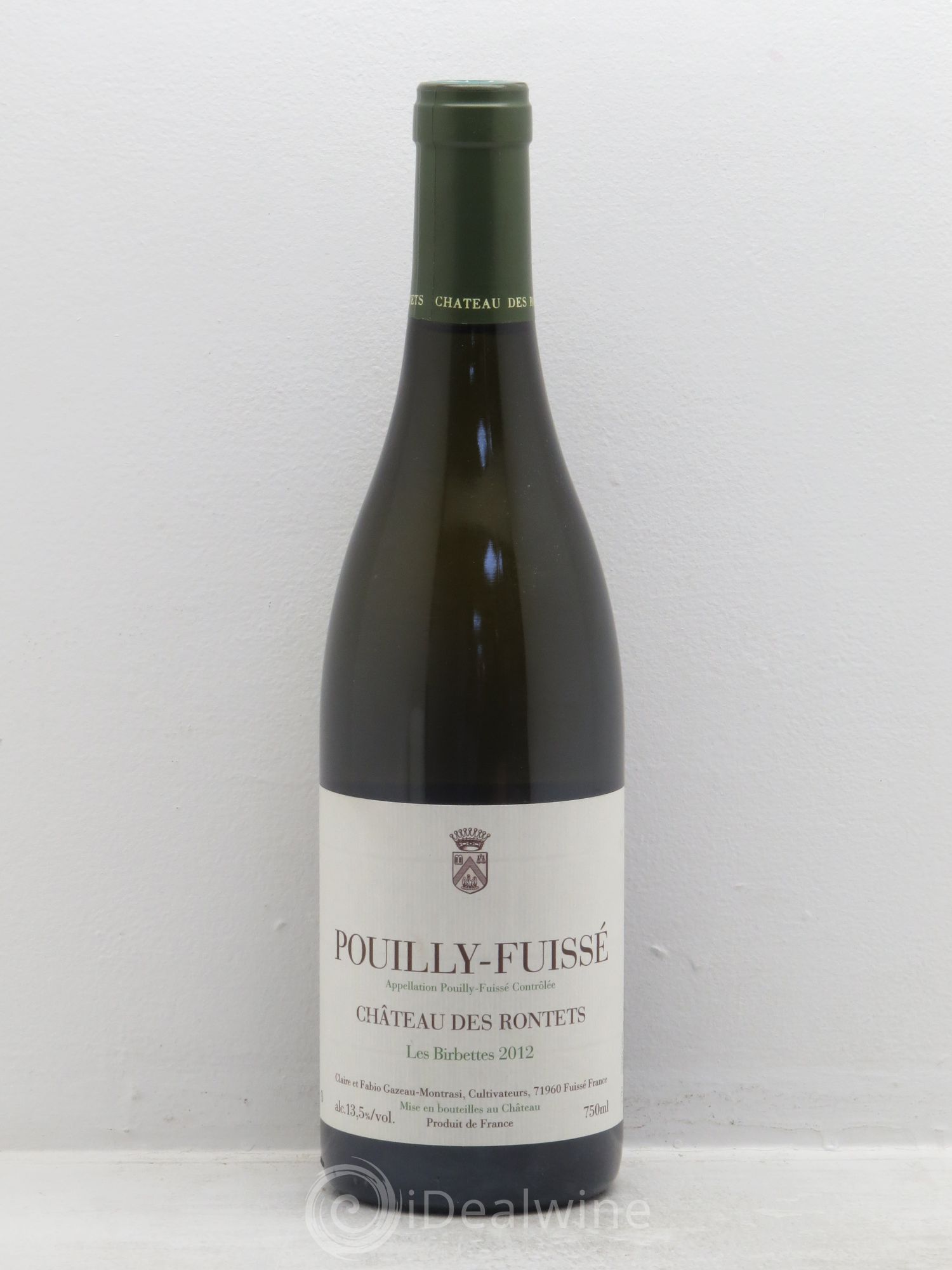 Pouilly-Fuissé Les Birbettes Château des Rontets 2012 - Lot de 1 bouteille - 0