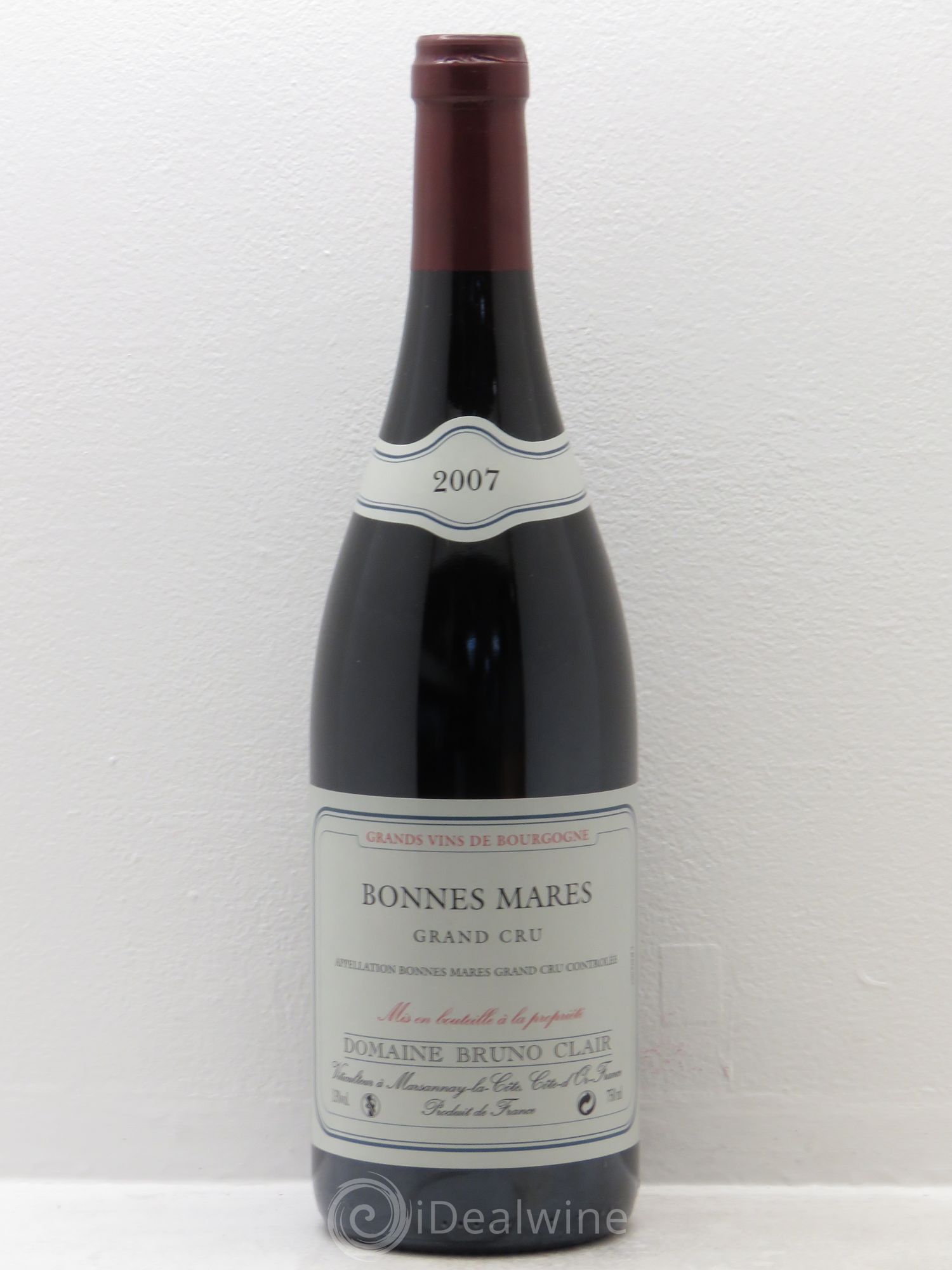 Bonnes-Mares Grand Cru Bruno Clair (Domaine) 2007 - Lot de 1 bouteille - 0