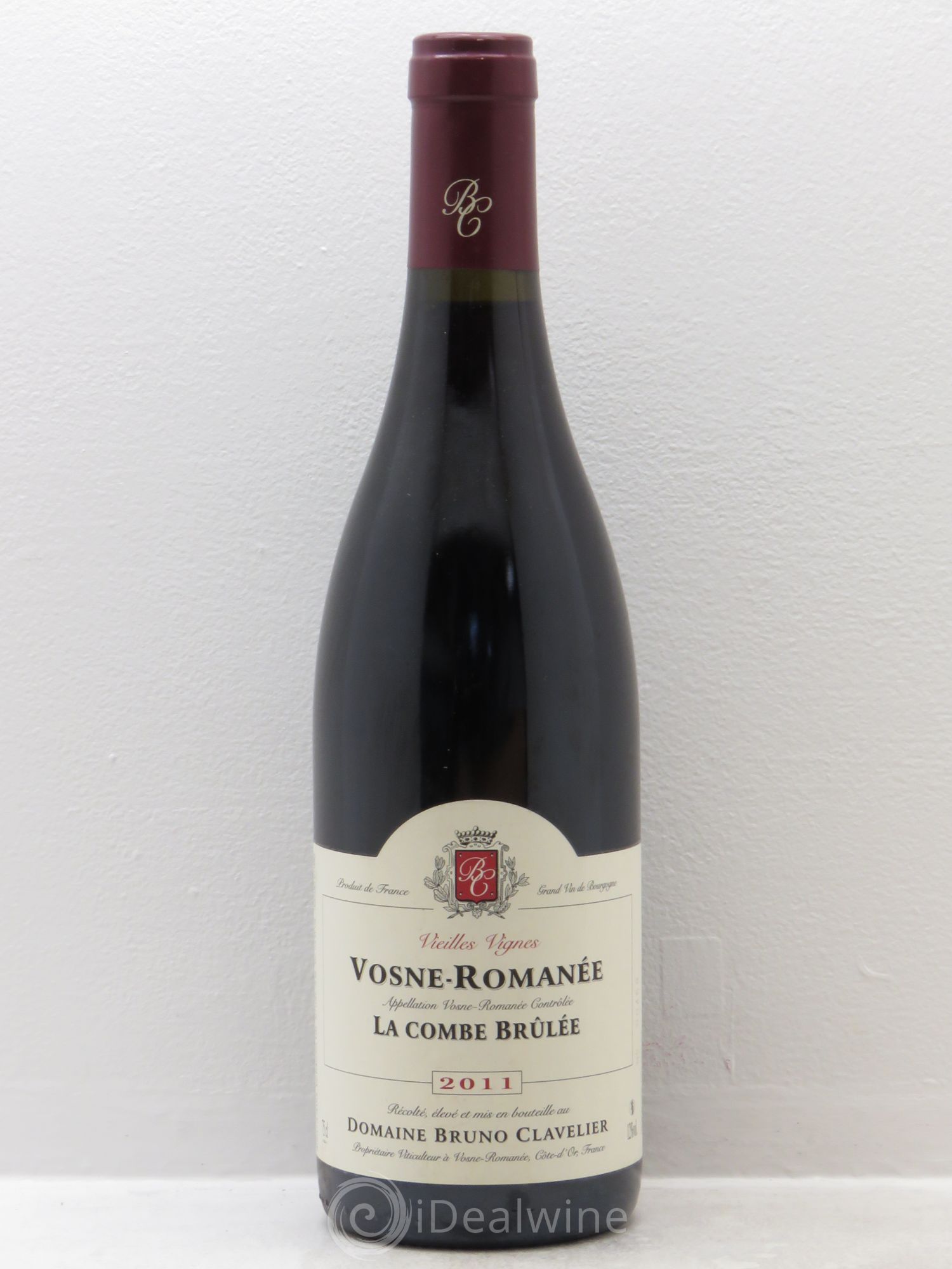 Vosne-Romanée Vieilles vignes La Combe Brûlée Bruno Clavelier 2011 - Lot de 1 bouteille - 0