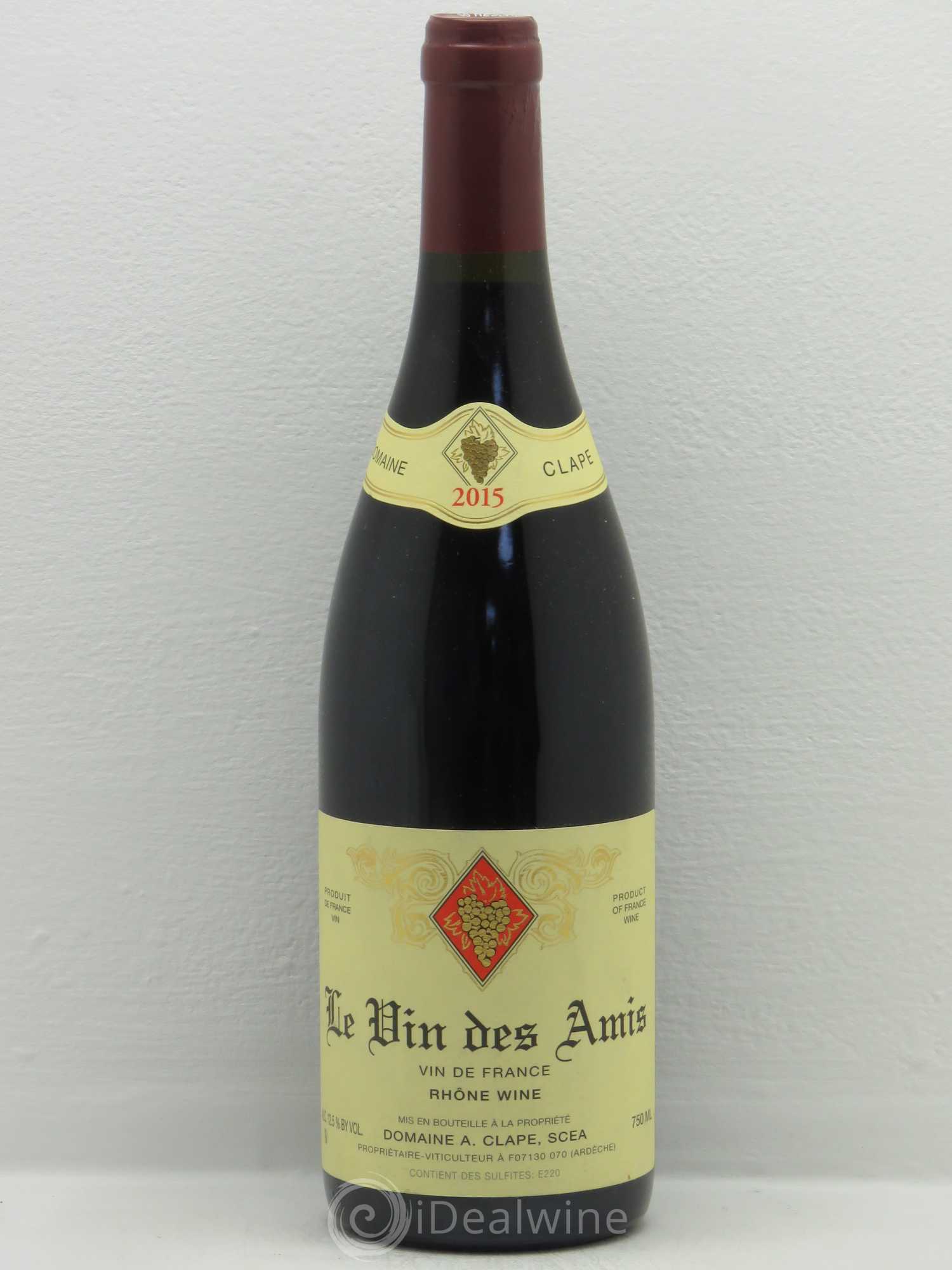 Vin de France Le Vin des Amis - Clape 2015 - Posten von 1 Flasche - 0
