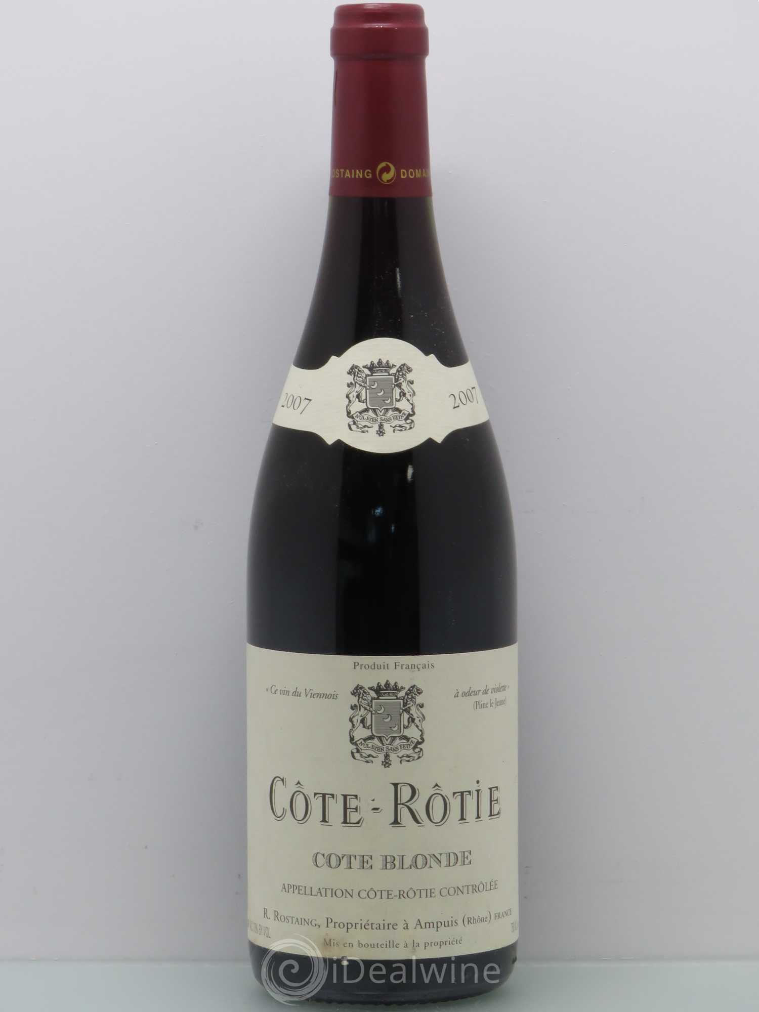 Côte-Rôtie Côte Blonde René Rostaing 2007 - Lot de 1 bouteille - 0