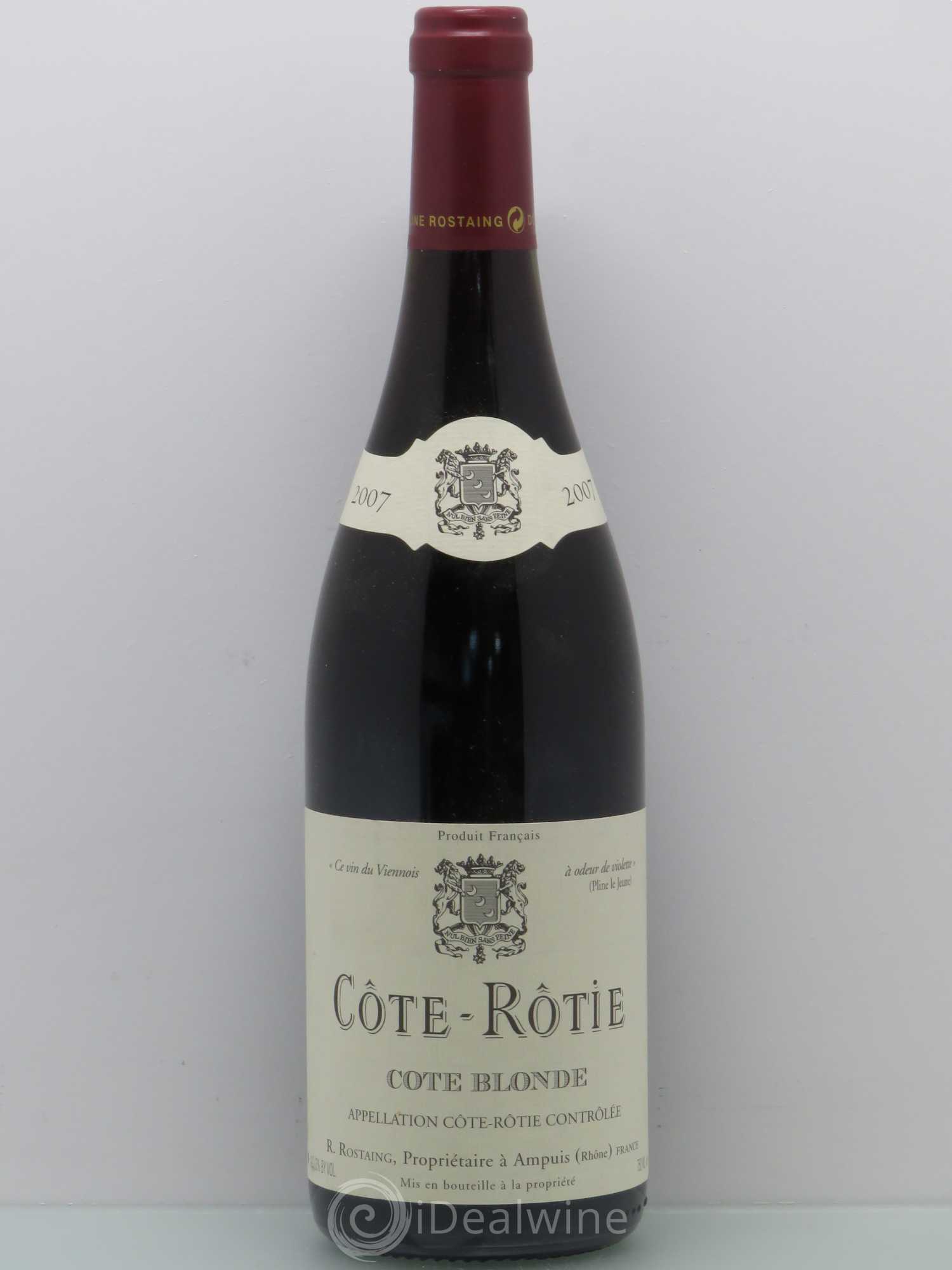 Côte-Rôtie Côte Blonde René Rostaing 2007 - Posten von 1 Flasche - 0