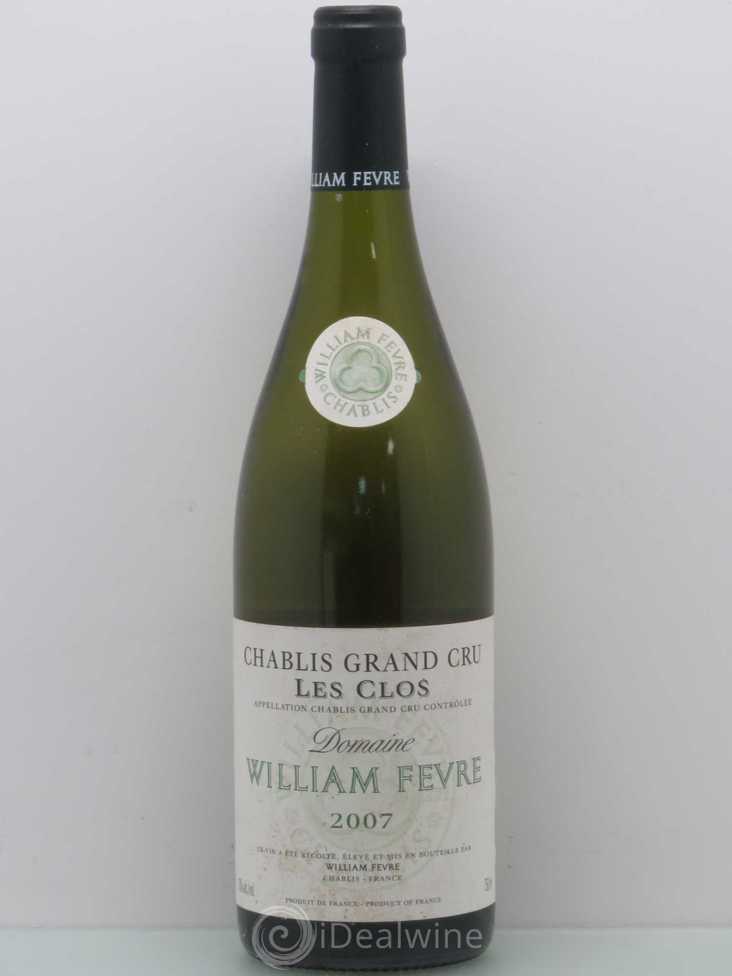 Chablis Grand Cru Les Clos William Fèvre 2007 - Lot de 1 bouteille - 0