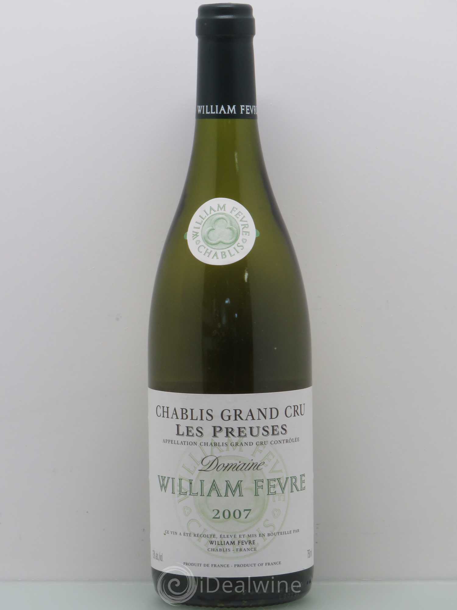 Chablis Grand Cru les Preuses William Fèvre 2007 - Lot de 1 bouteille - 0