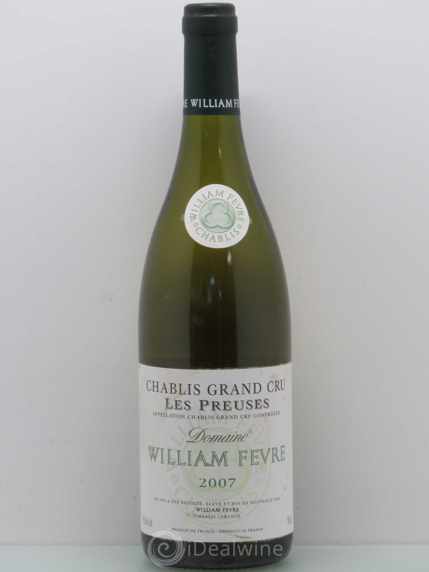 Chablis Grand Cru les Preuses William Fèvre 2007 - Lot de 1 bouteille - 0