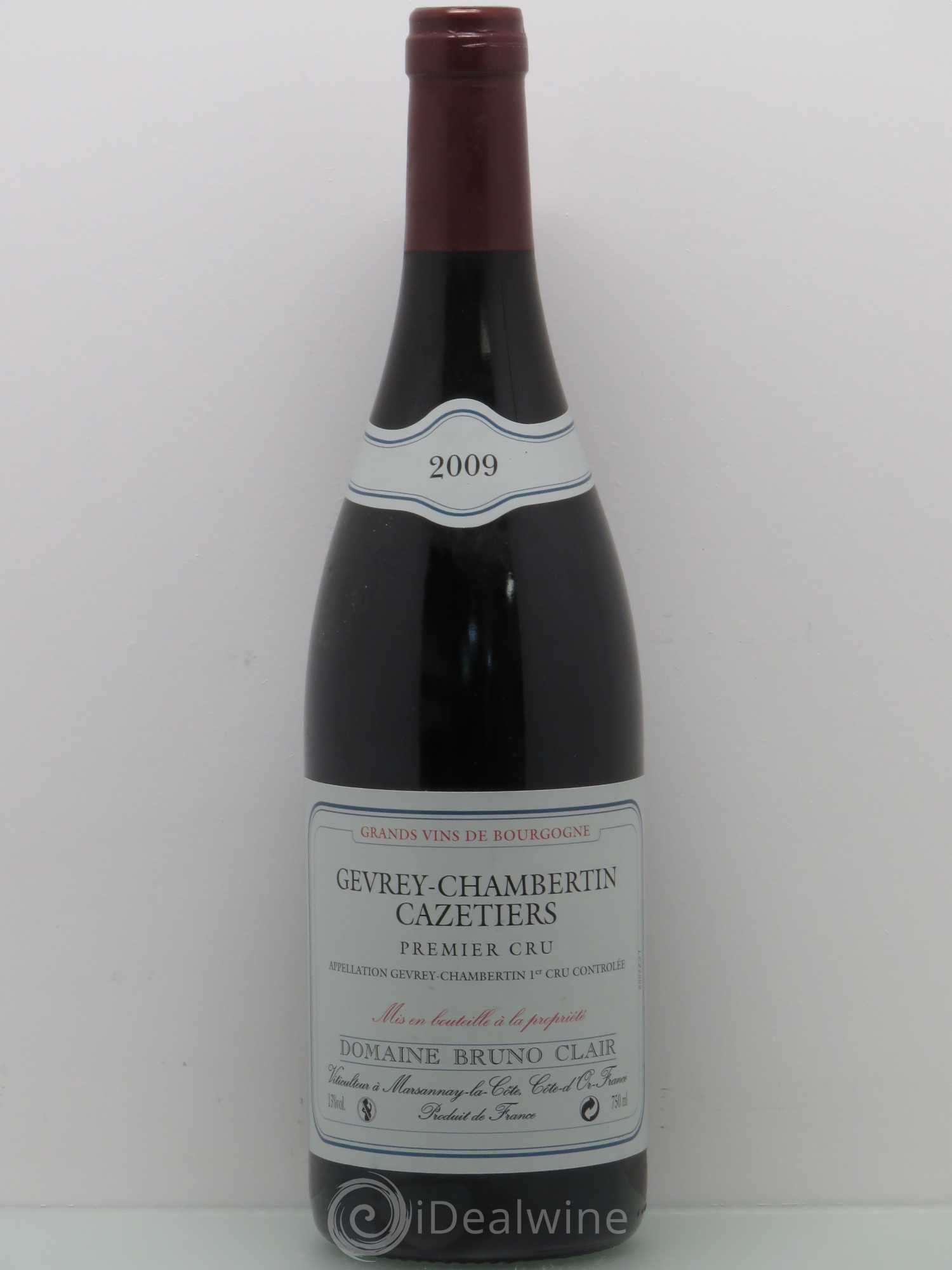 Gevrey-Chambertin 1er Cru Les Cazetiers Bruno Clair (Domaine) 2009 - Lot de 1 bouteille - 0