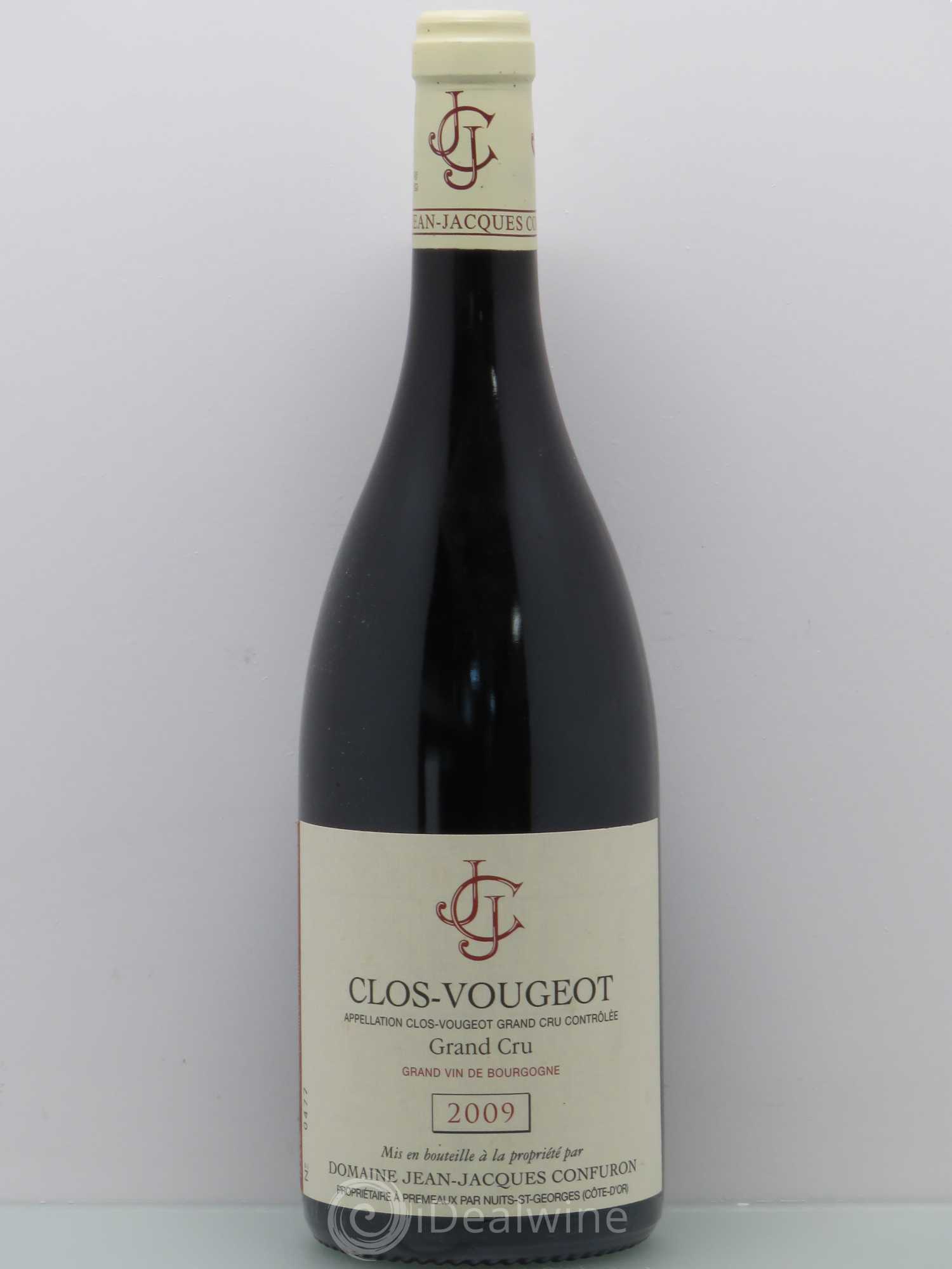 Clos de Vougeot Grand Cru Jean-Jacques Confuron 2009 - Lot de 1 bouteille - 0