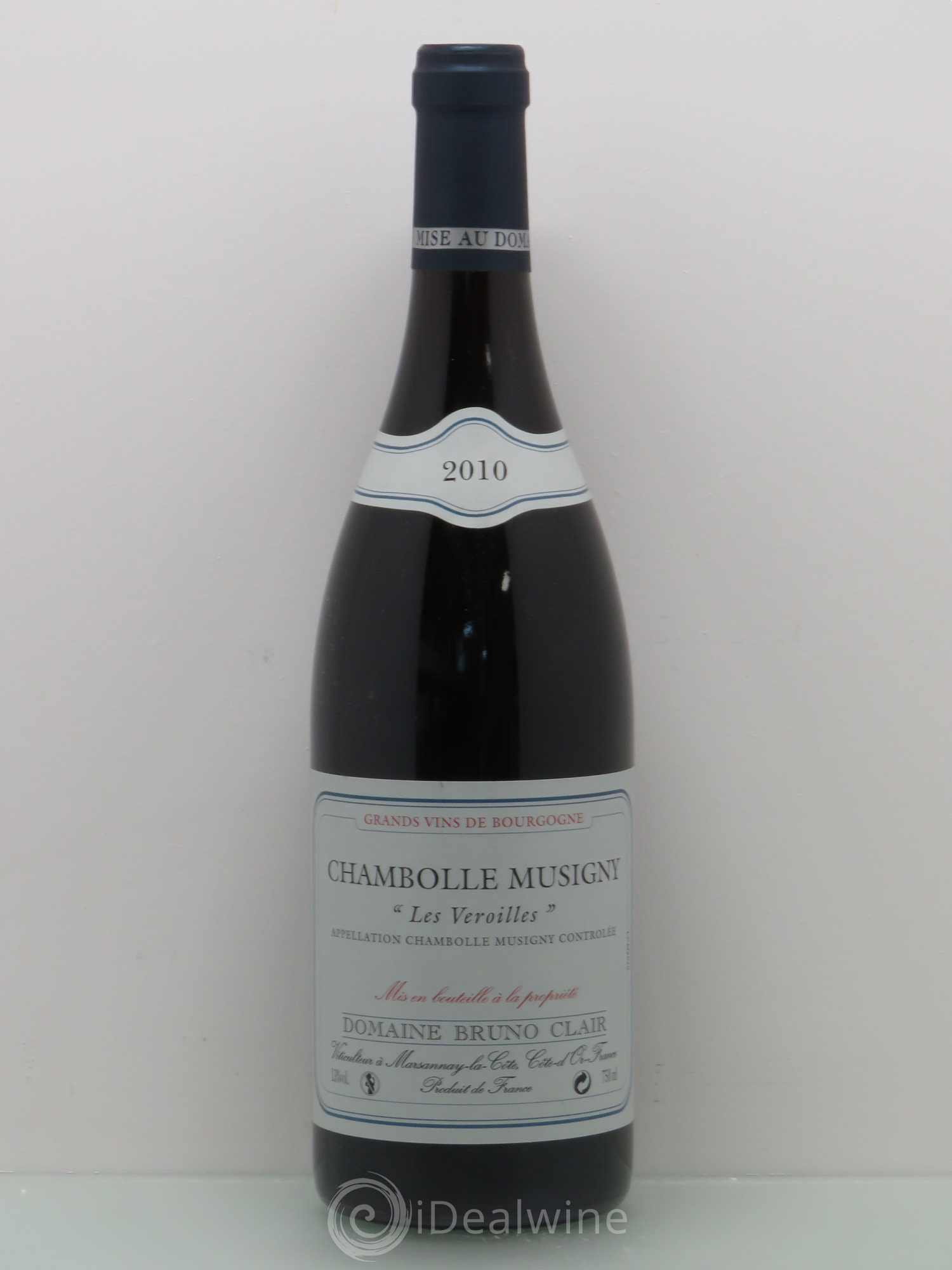 Chambolle-Musigny Les Veroilles Bruno Clair (Domaine) 2010 - Lot de 1 bouteille - 0