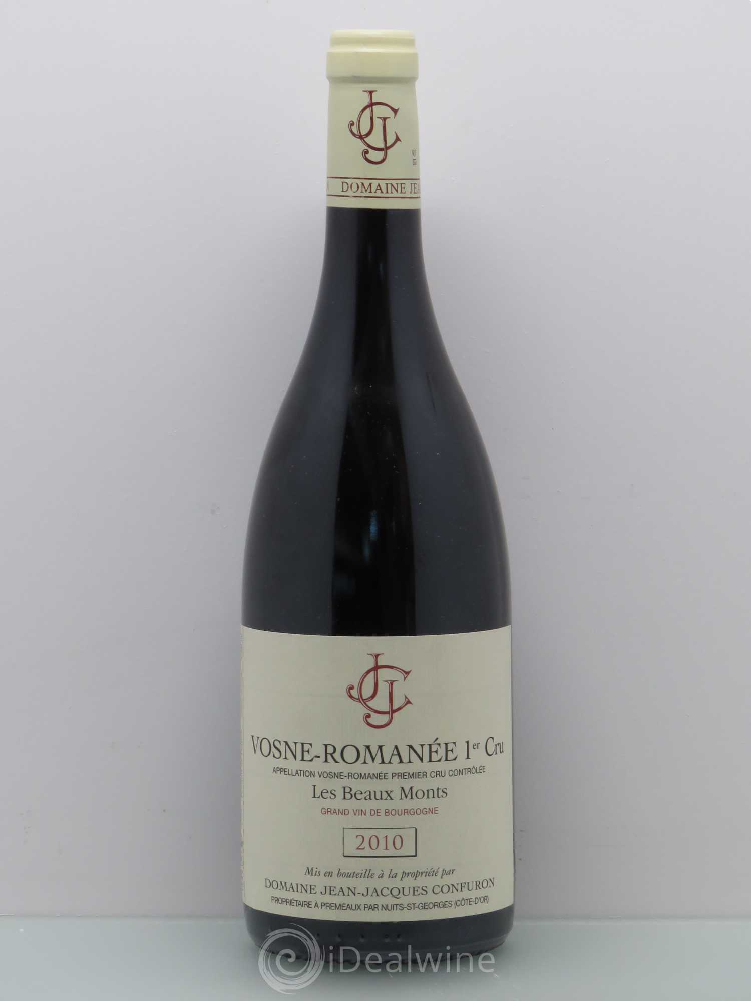 Vosne-Romanée 1er Cru Les Beaux Monts Jean-Jacques Confuron 2010 - Lot de 1 bouteille - 0