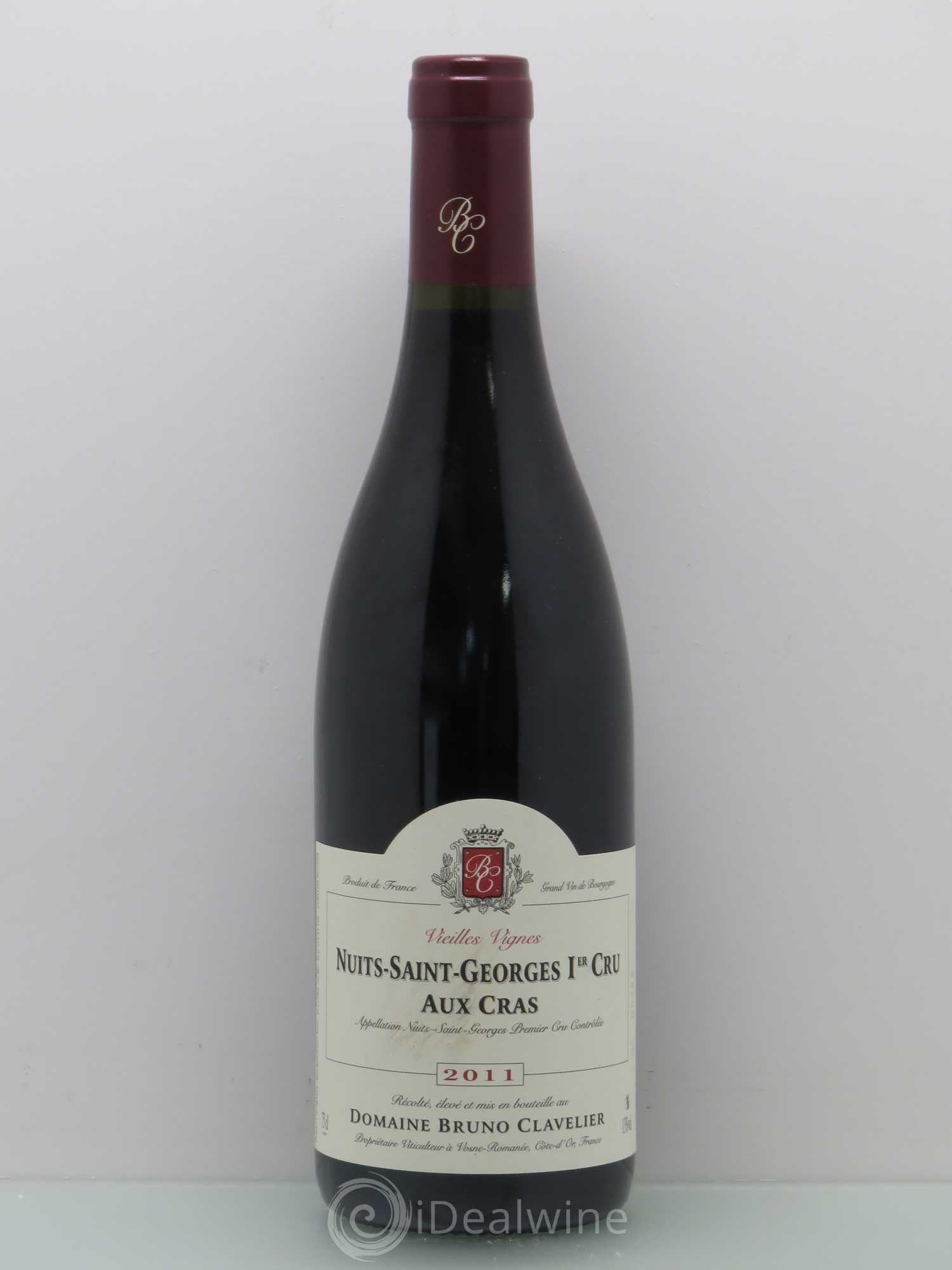 Nuits-Saint-Georges 1er Cru Aux Cras - Bruno Clavelier 2011 - Posten von 1 Flasche - 0