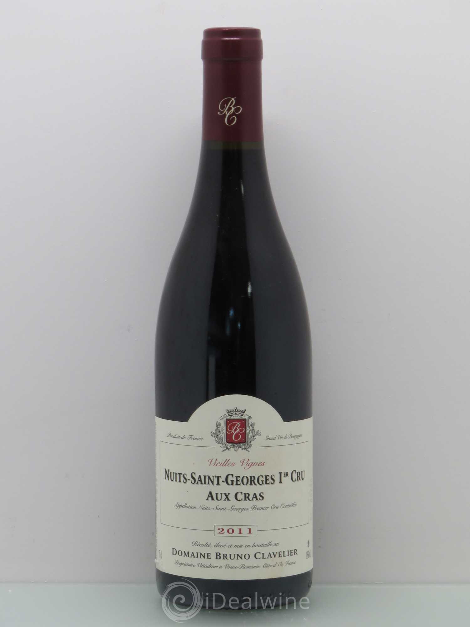 Nuits-Saint-Georges 1er Cru Aux Cras - Bruno Clavelier 2011 - Posten von 1 Flasche - 0