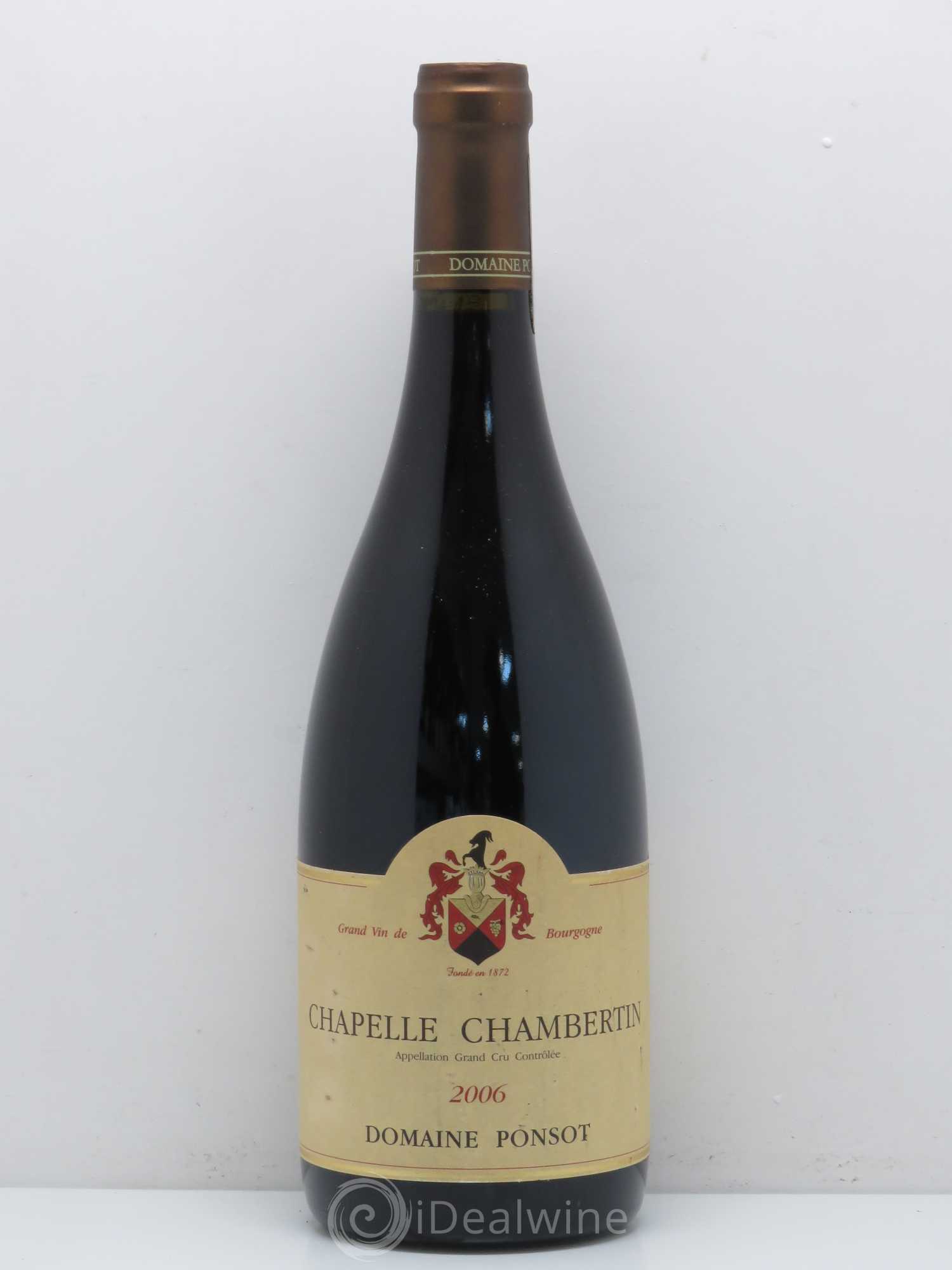 Chapelle-Chambertin Grand Cru Ponsot (Domaine) 2006 - Lot de 1 bouteille - 0