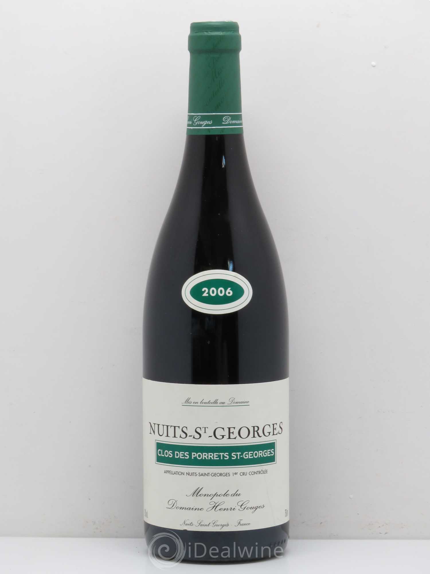 Nuits-Saint-Georges 1er Cru Clos des Porrets St Georges Henri Gouges 2006 - Lot de 1 bouteille - 0
