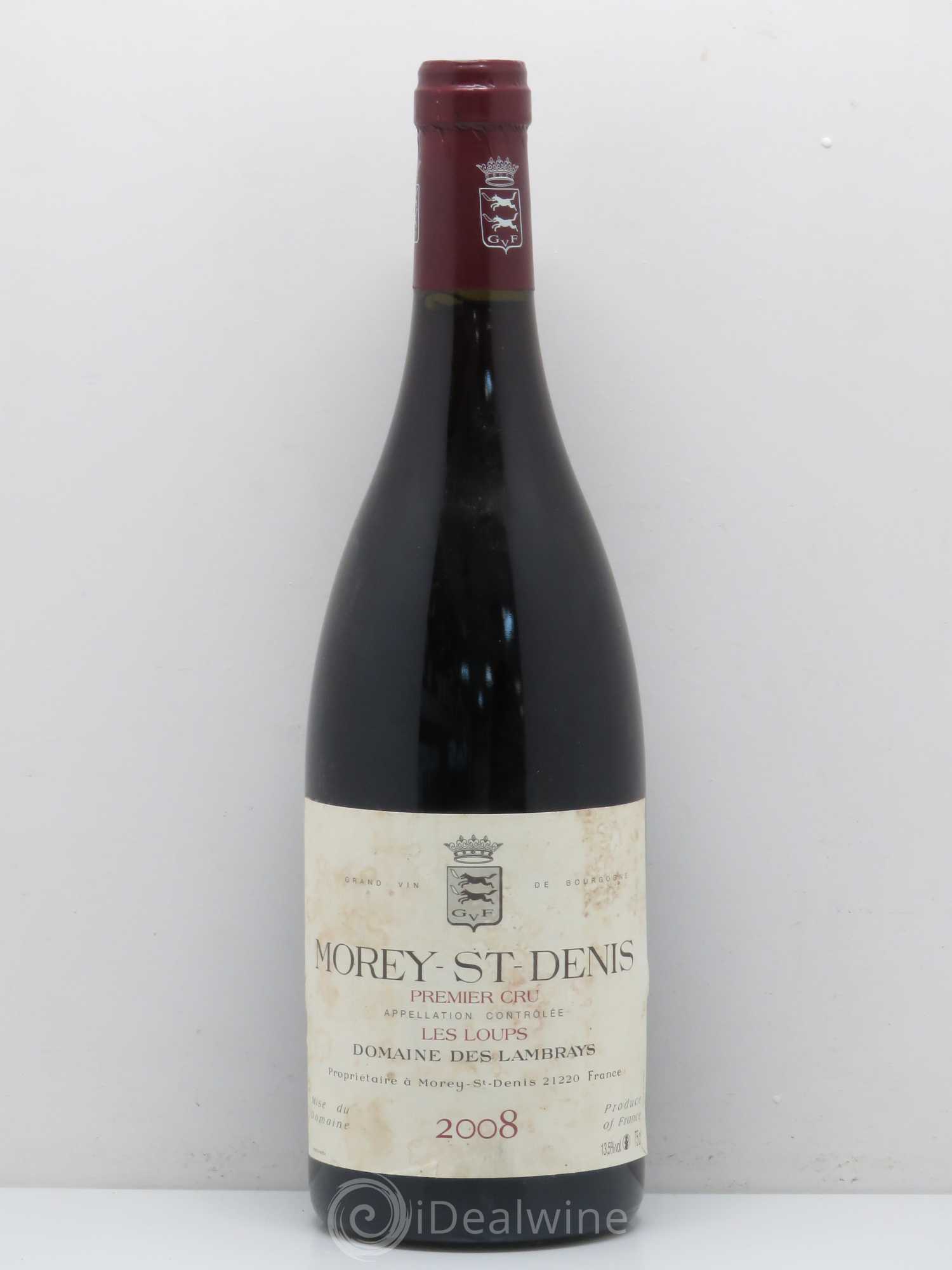 Morey-Saint-Denis 1er Cru Les Loups Domaine des Lambrays 2008 - Lot de 1 bouteille - 0