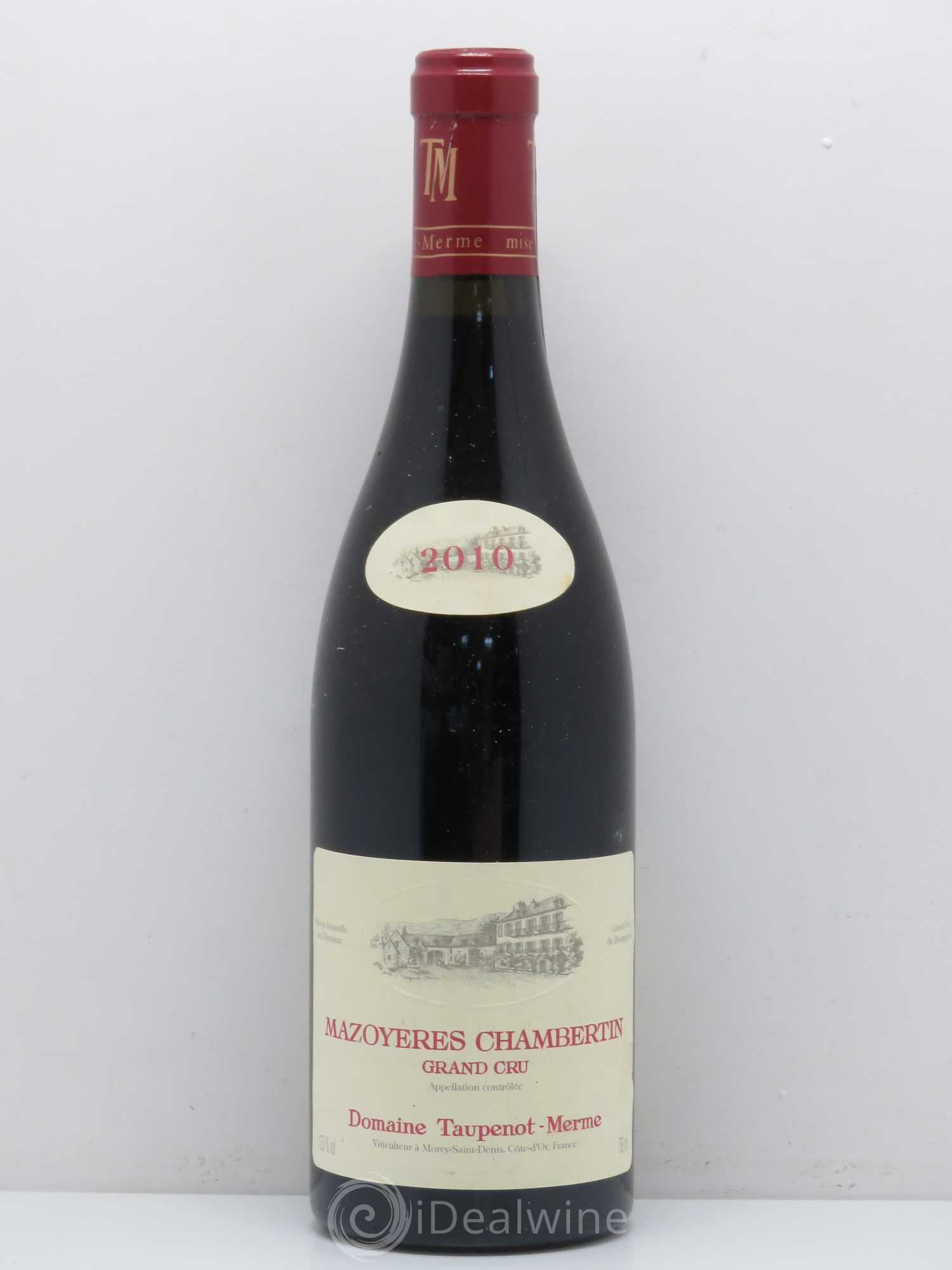 Acheter vin Mazoyères-Chambertin Grand Cru Taupenot Merme 2010