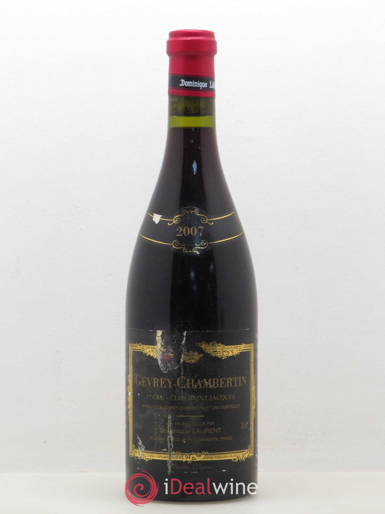 Gevrey-Chambertin 1er Cru Clos Saint Jacques Vieilles Vignes Dominique Laurent 2007 - Lot de 1 bouteille - 0