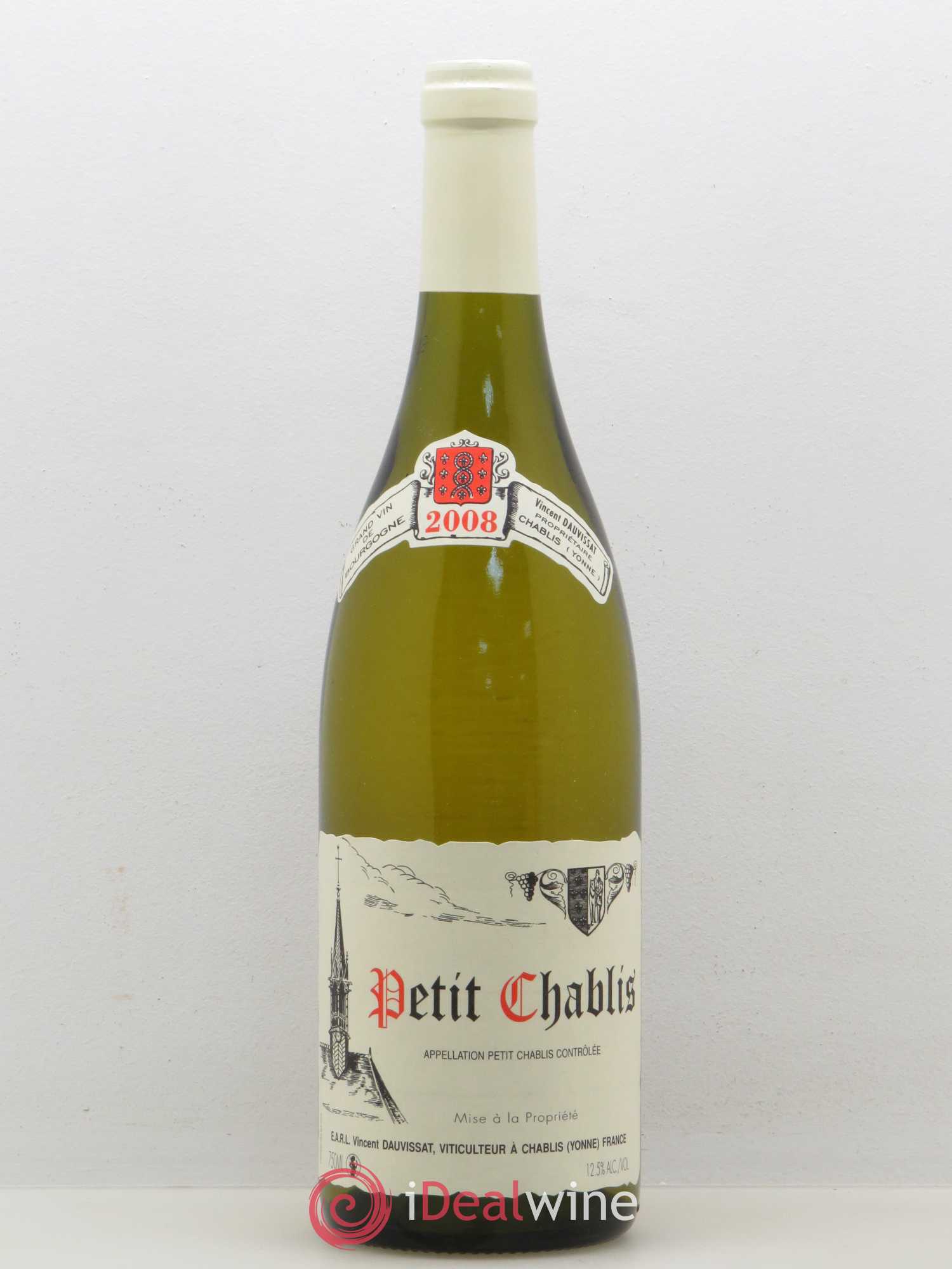 Petit Chablis René et Vincent Dauvissat 2008 - Posten von 1 Flasche - 0