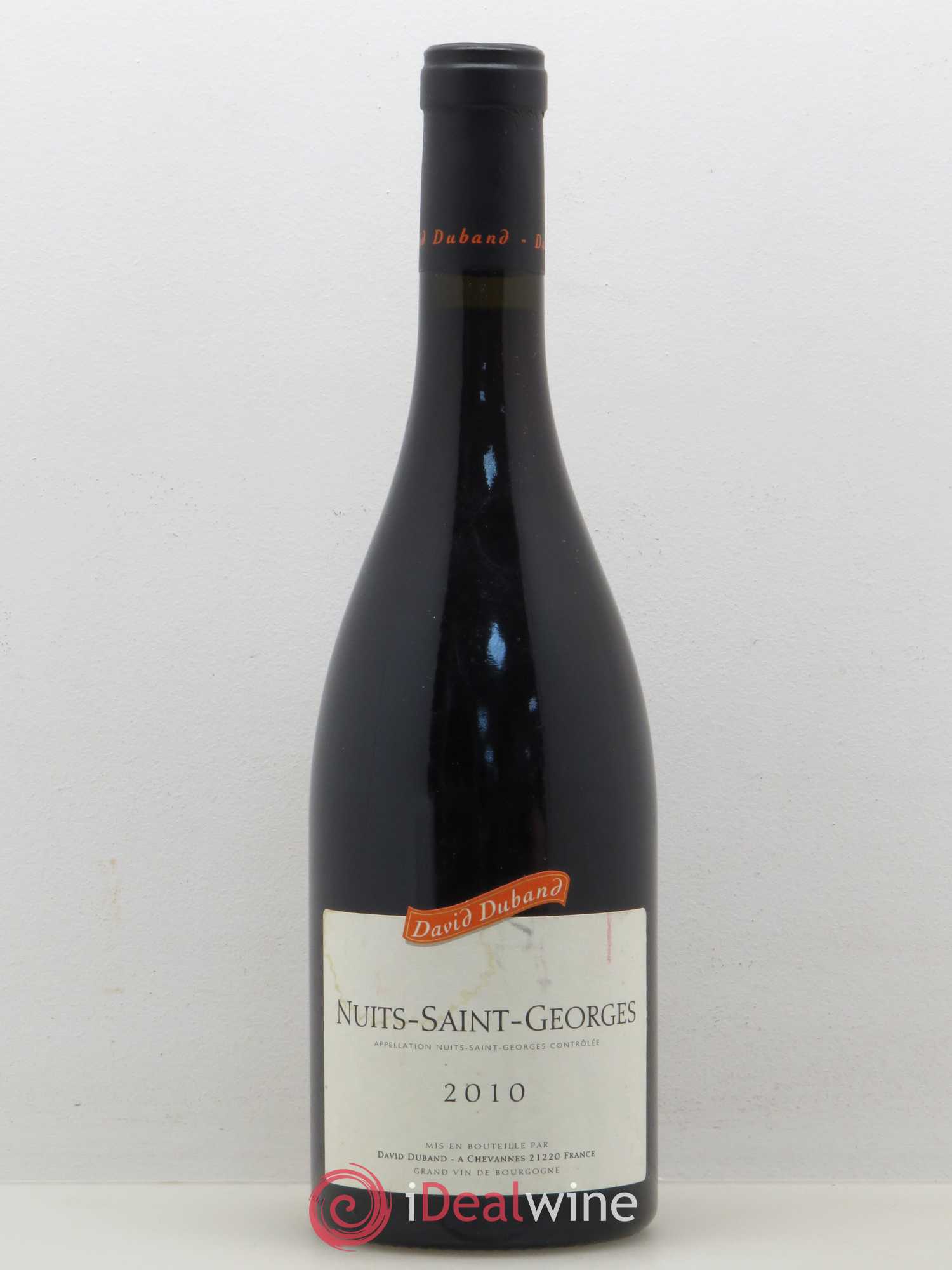 Nuits-Saint-Georges David Duband (Domaine) 2010 - Lot de 1 bouteille - 0