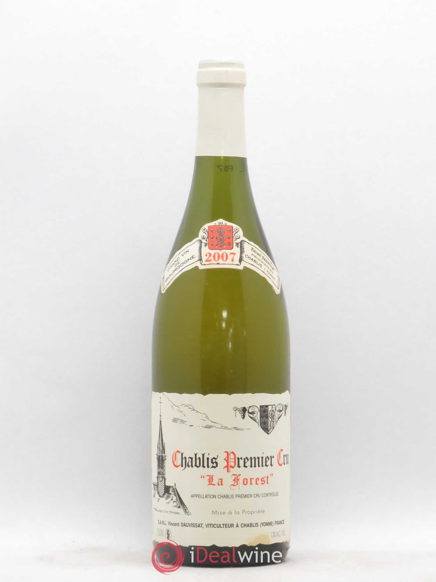 Chablis 1er Cru La Forest Vincent Dauvissat (Domaine) 2007 - Lot de 1 bouteille - 0