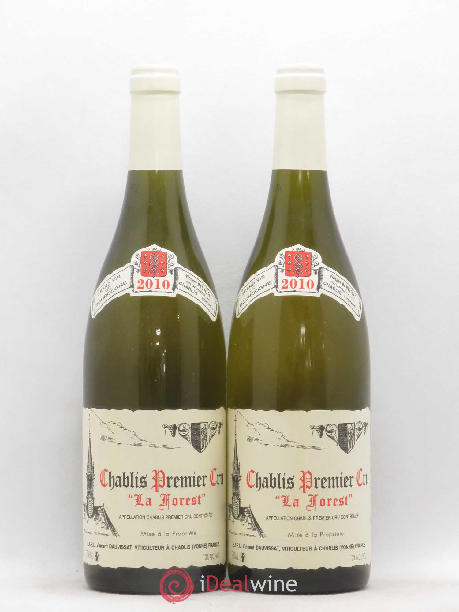 Chablis 1er Cru La Forest Vincent Dauvissat (Domaine) 2010 - Lot de 2 bouteilles - 0