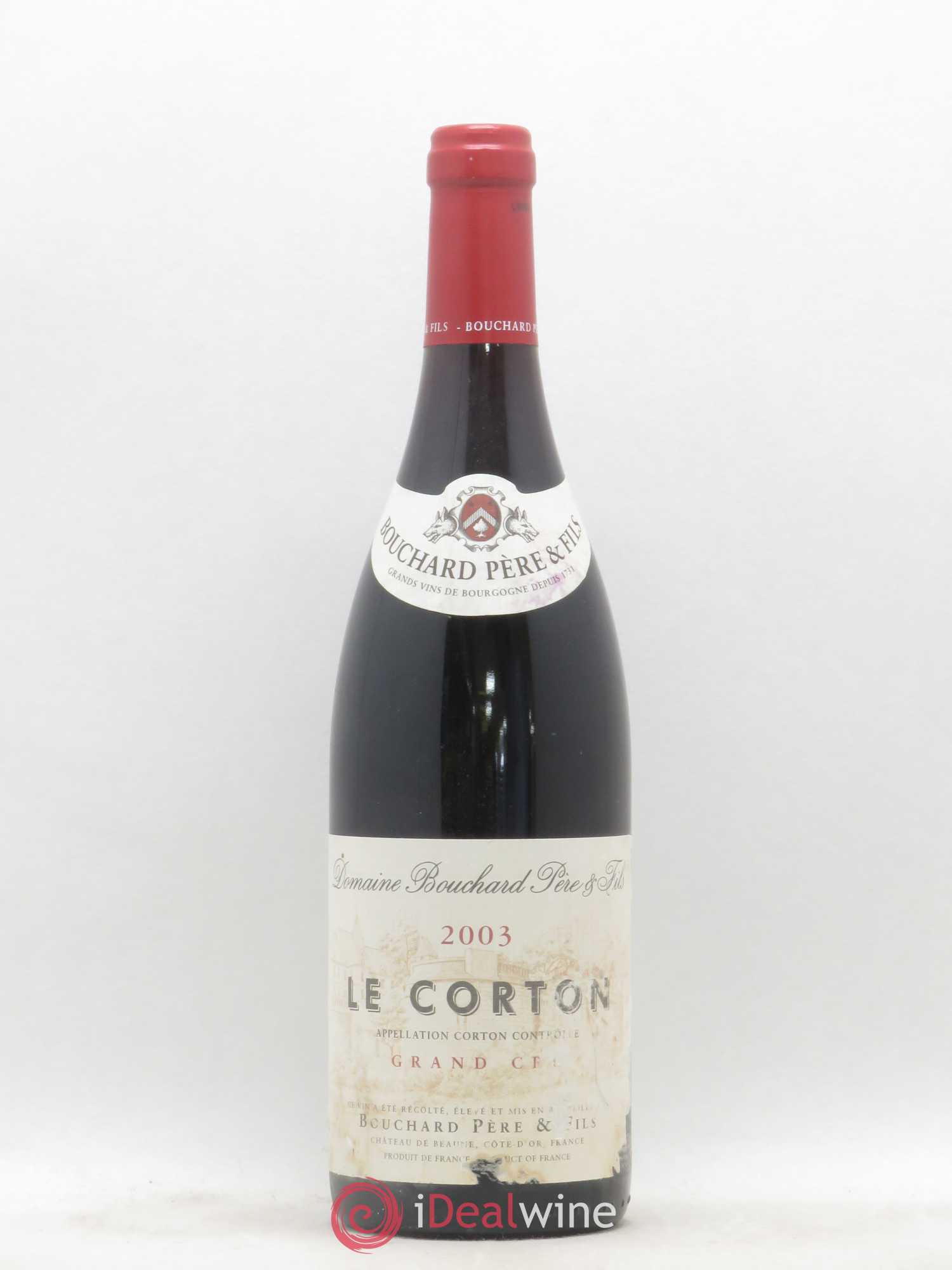 Corton Grand Cru Le Corton Bouchard Père & Fils 2003 - Lot de 1 bouteille - 0