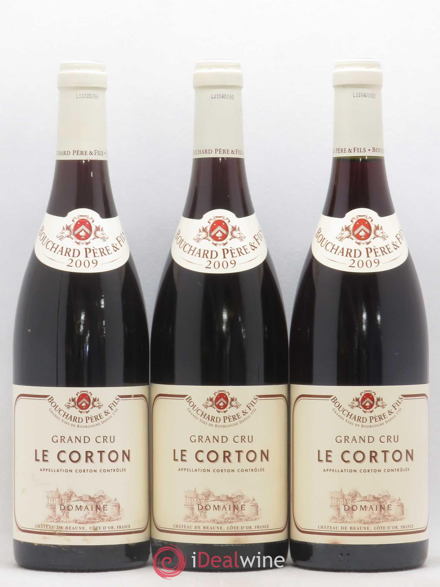 Corton Grand Cru Le Corton Bouchard Père & Fils 2009 - Lot de 3 bouteilles - 0