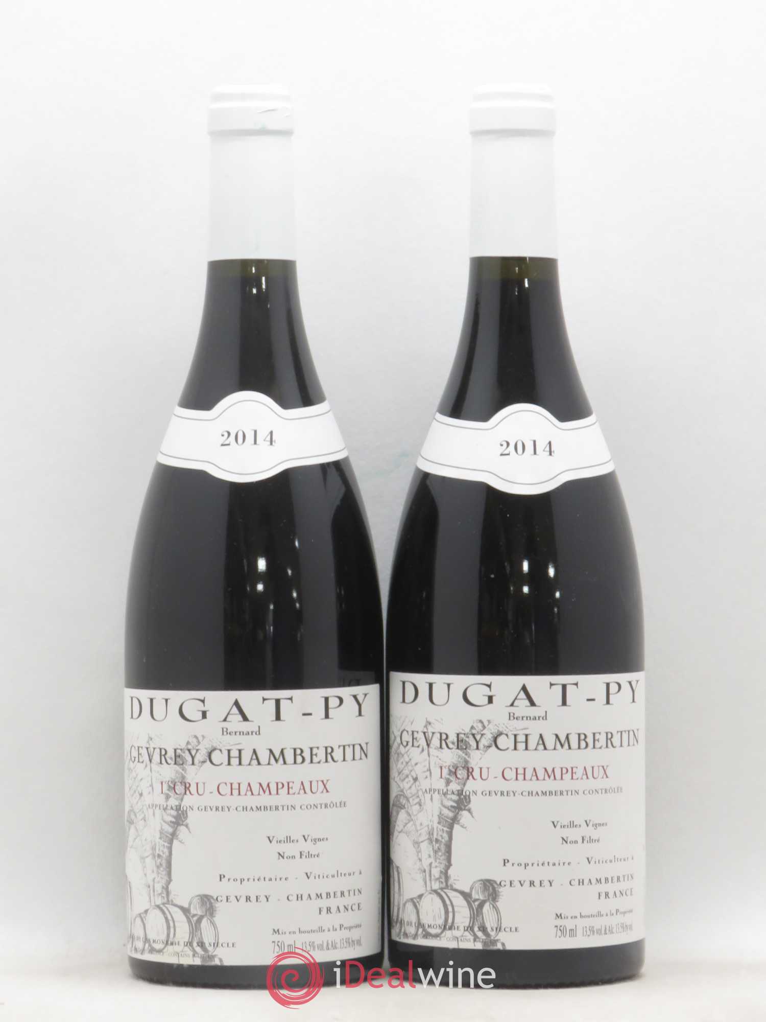 Gevrey-Chambertin 1er Cru Champeaux Dugat-Py Vieilles Vignes 2014 - Lot de 2 bouteilles - 0