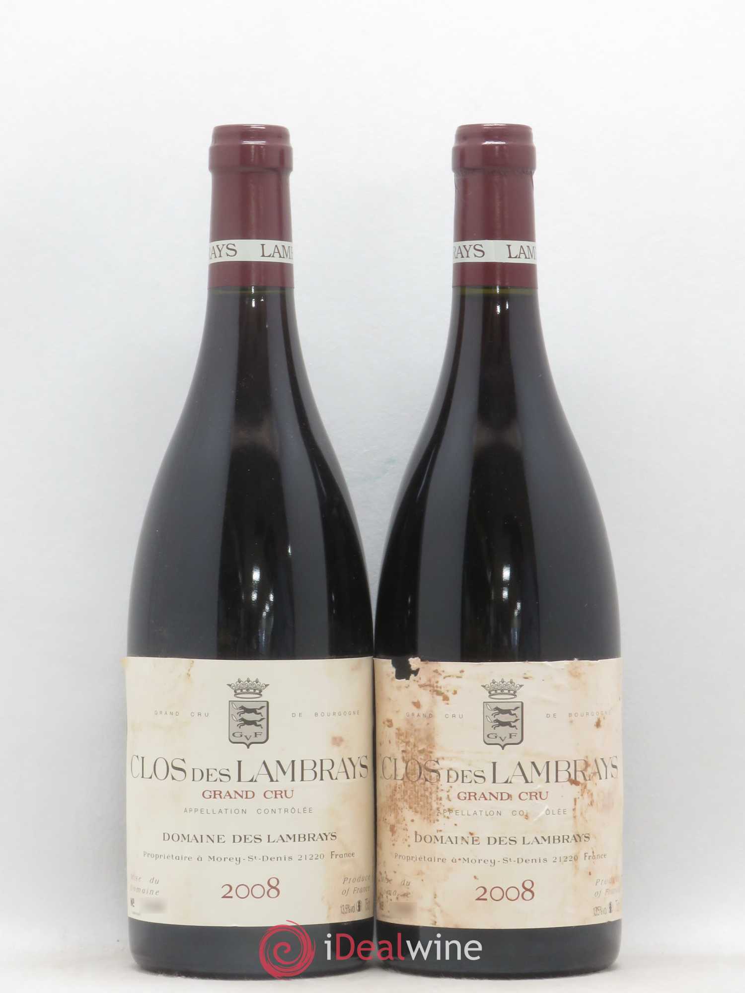 Clos des Lambrays Grand Cru Domaine des Lambrays 2008 - Lot de 2 bouteilles - 0