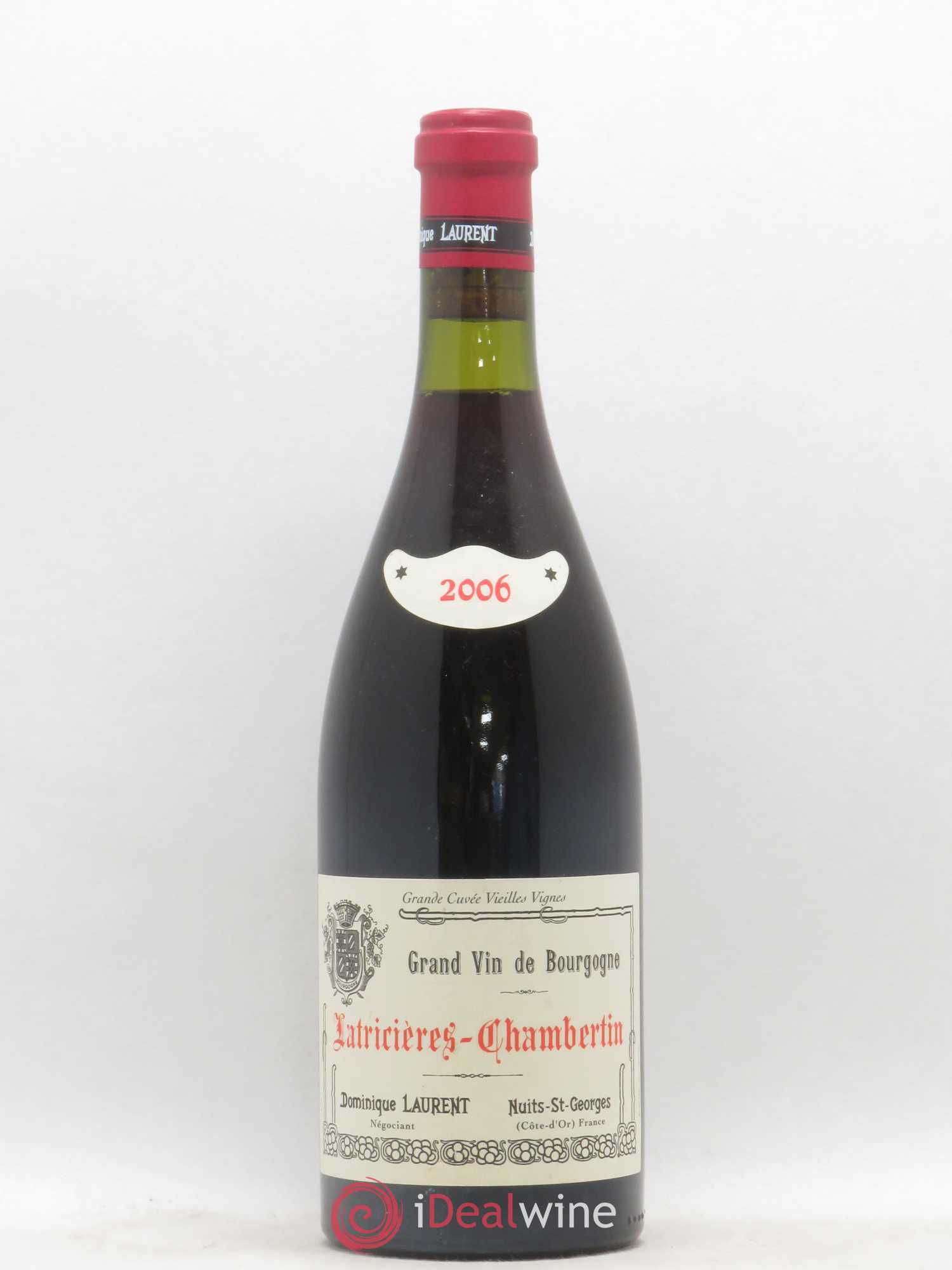 Latricières-Chambertin Grand Cru Grande Cuvée Vieilles Vignes Dominique Laurent 2006 - Lot de 1 bouteille - 0