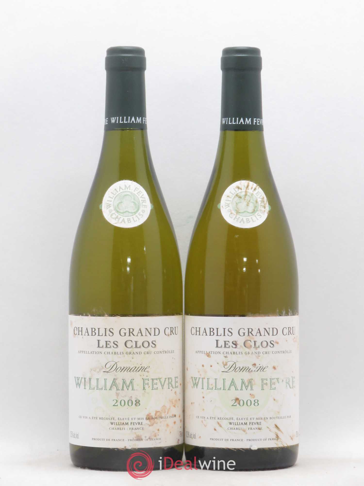 Chablis Grand Cru Les Clos William Fèvre 2008 - Posten von 2 Flaschen - 0