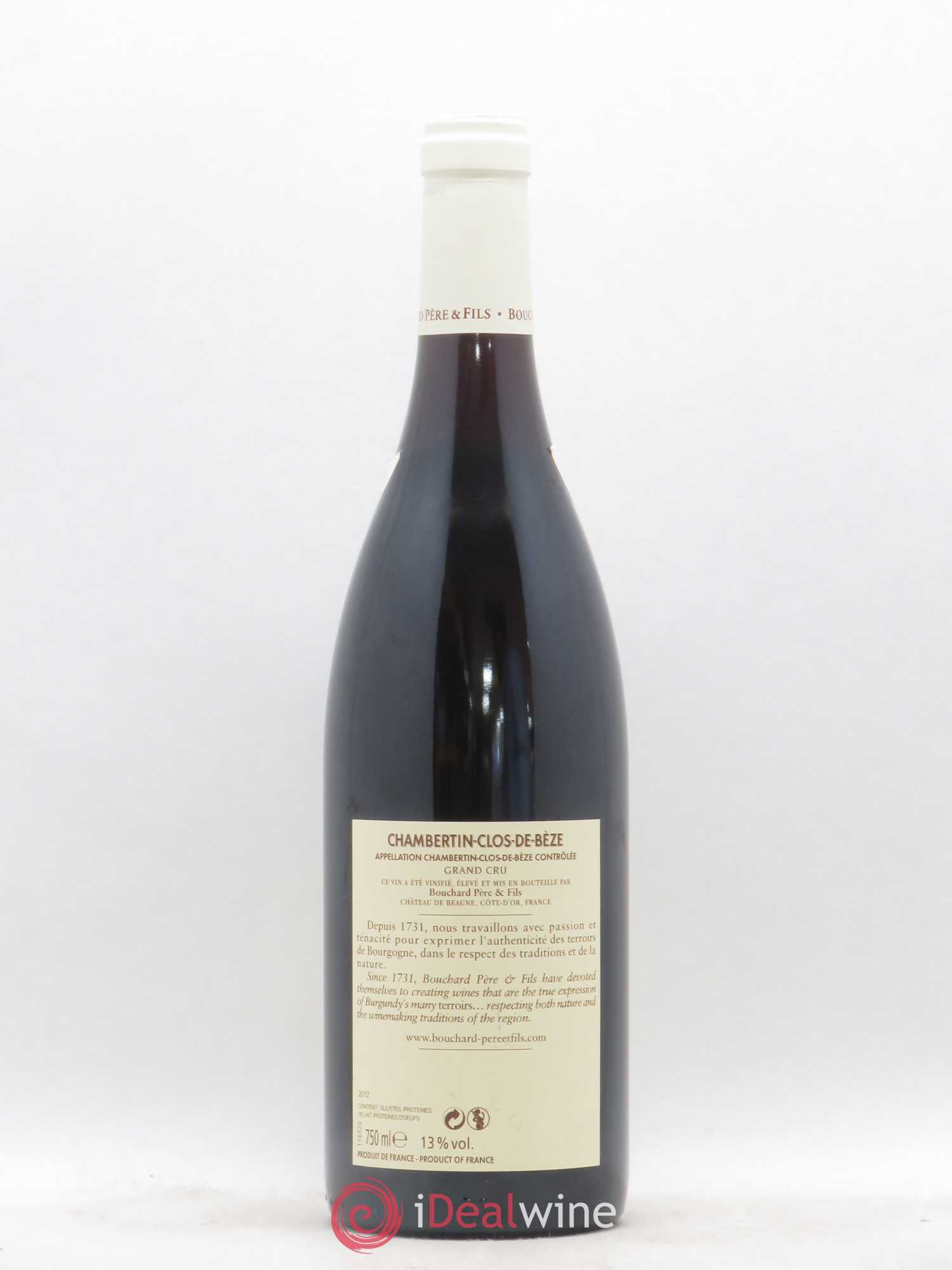 Chambertin Clos de Bèze Grand Cru Bouchard Père & Fils 2012 - Lot de 1 bouteille - 1