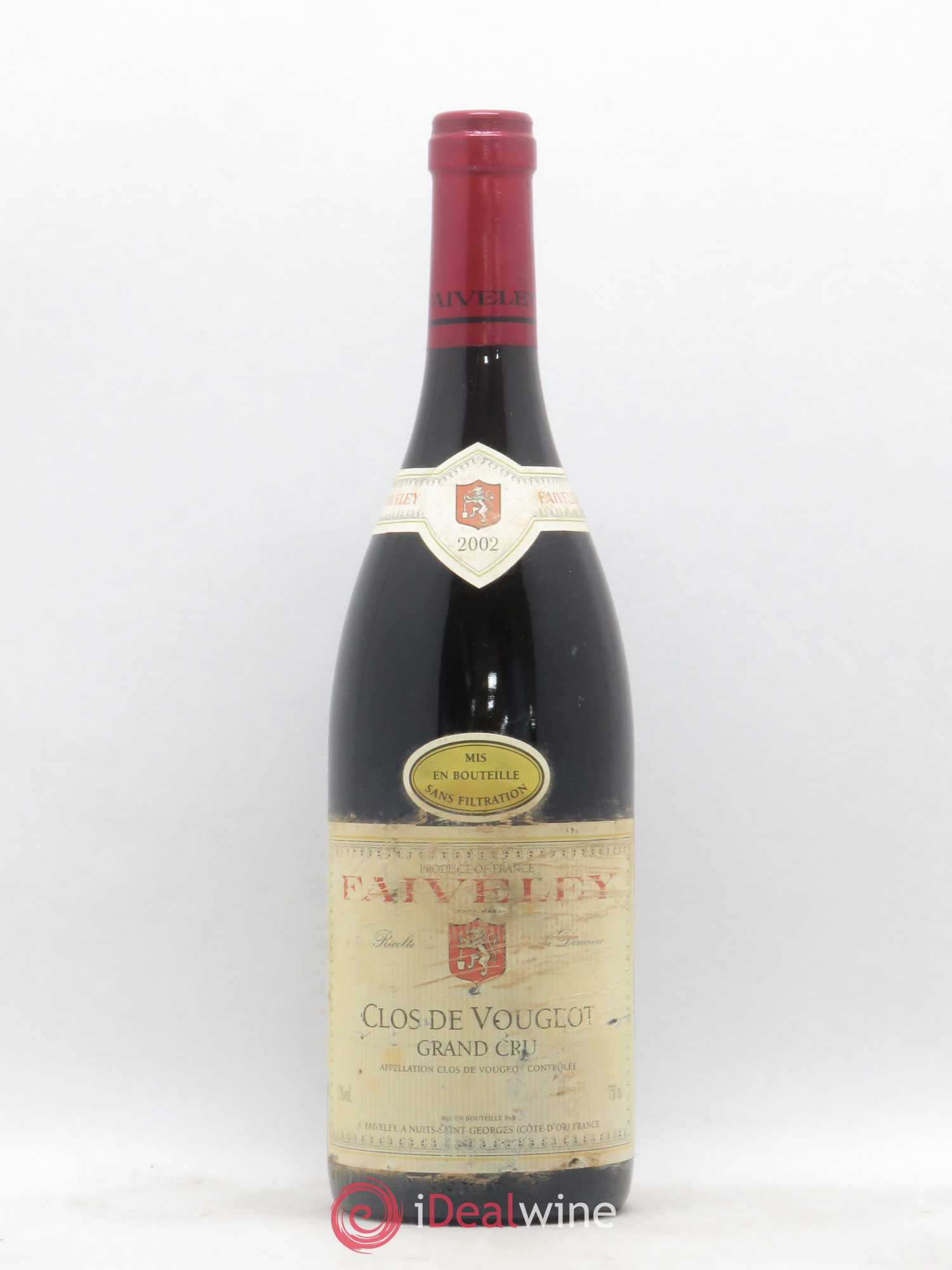 Clos de Vougeot Grand Cru Faiveley 2002 - Lot de 1 bouteille - 0