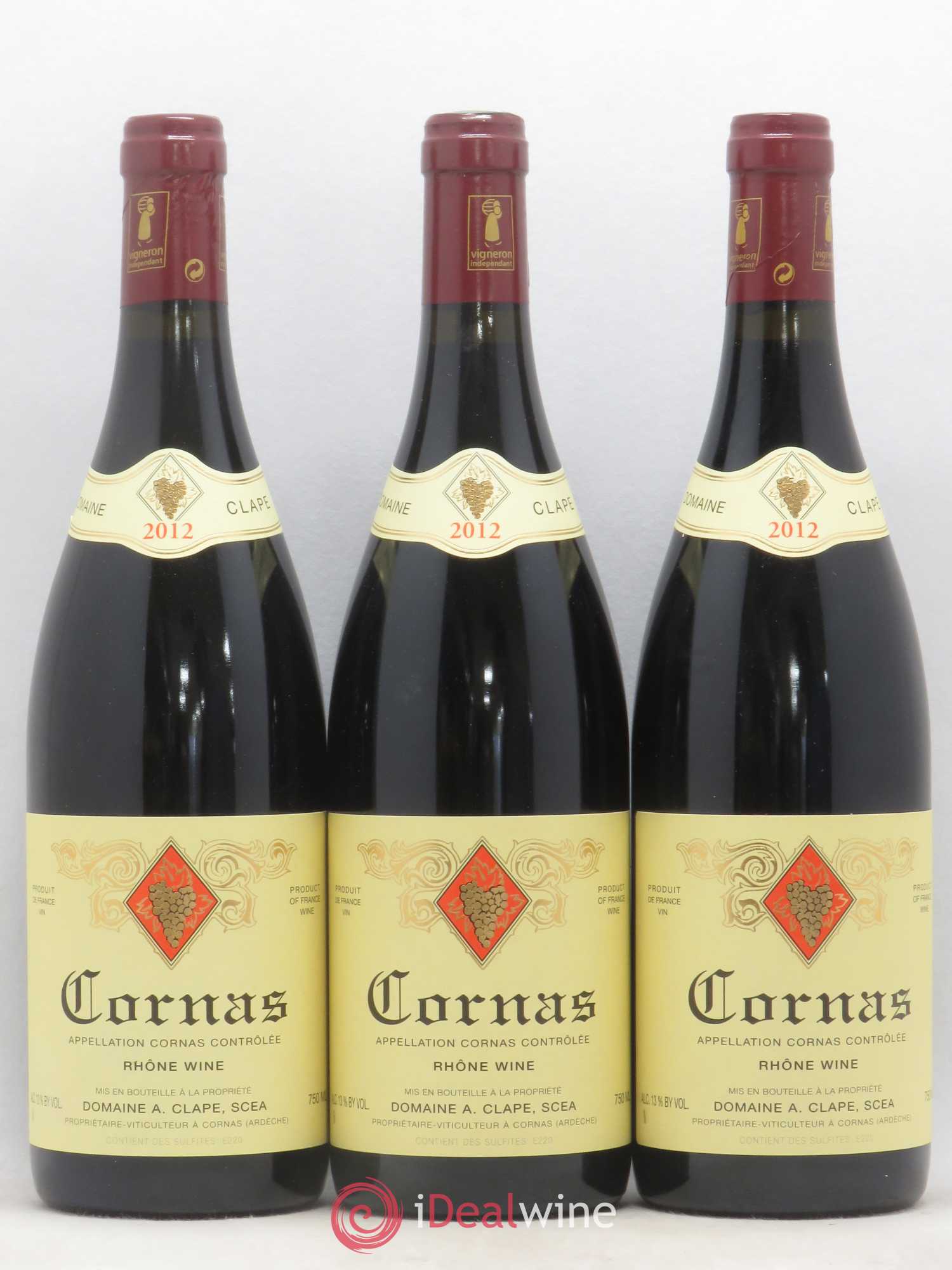 Cornas Auguste Clape 2012 - Lot de 3 bouteilles - 0