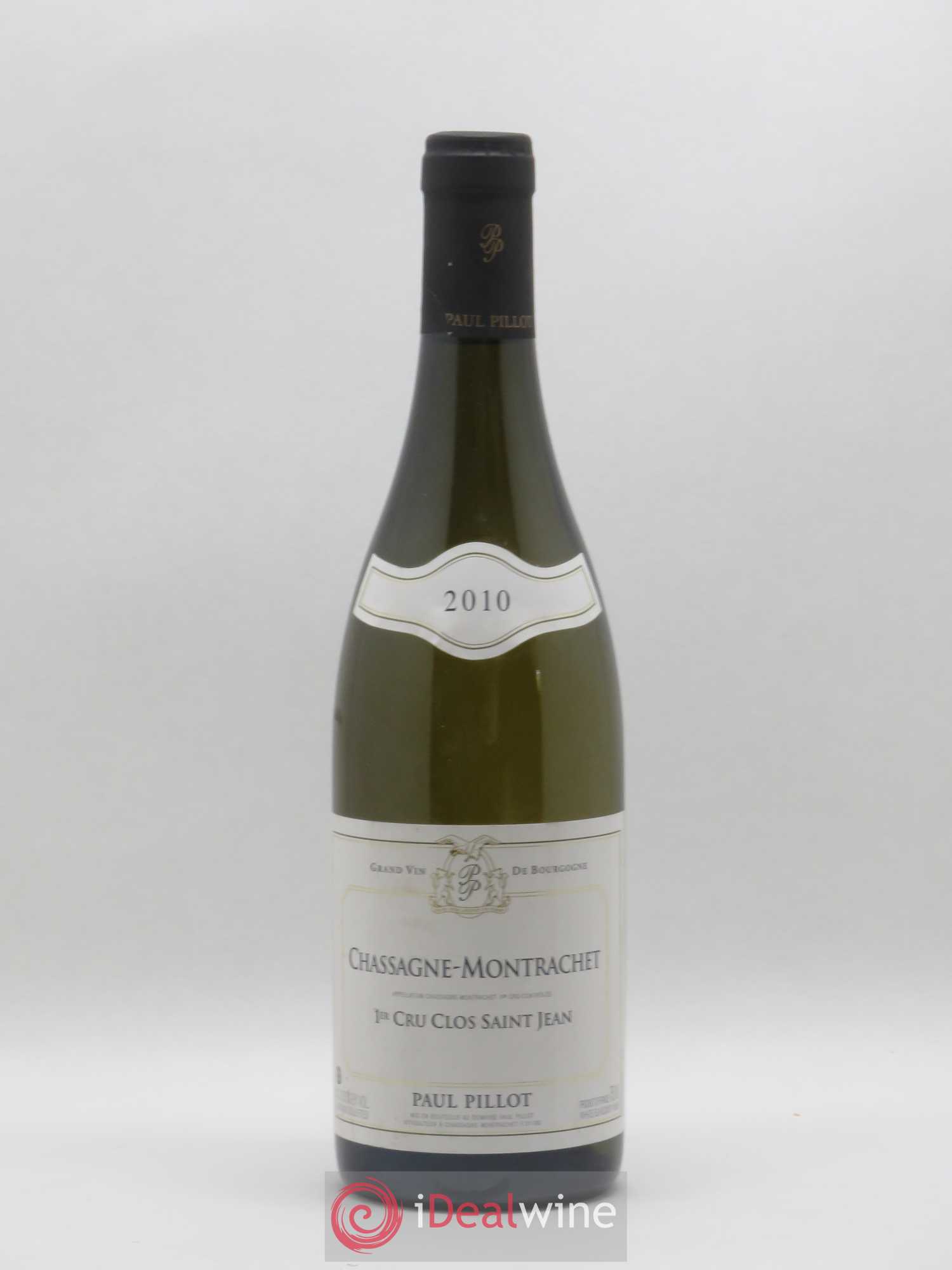 Chassagne-Montrachet 1er Cru Clos Saint-Jean Paul Pillot (Domaine) 2010 - Lot de 1 bouteille - 0
