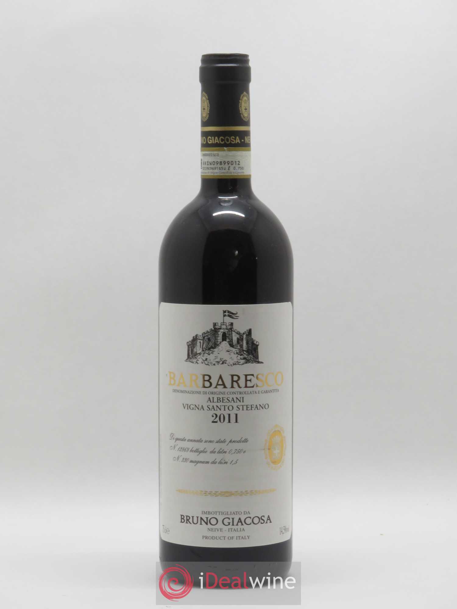 Barbaresco DOCG Albesani Vigna Santo Stefano Bruno Giacosa 2011 - Posten von 1 Flasche - 0