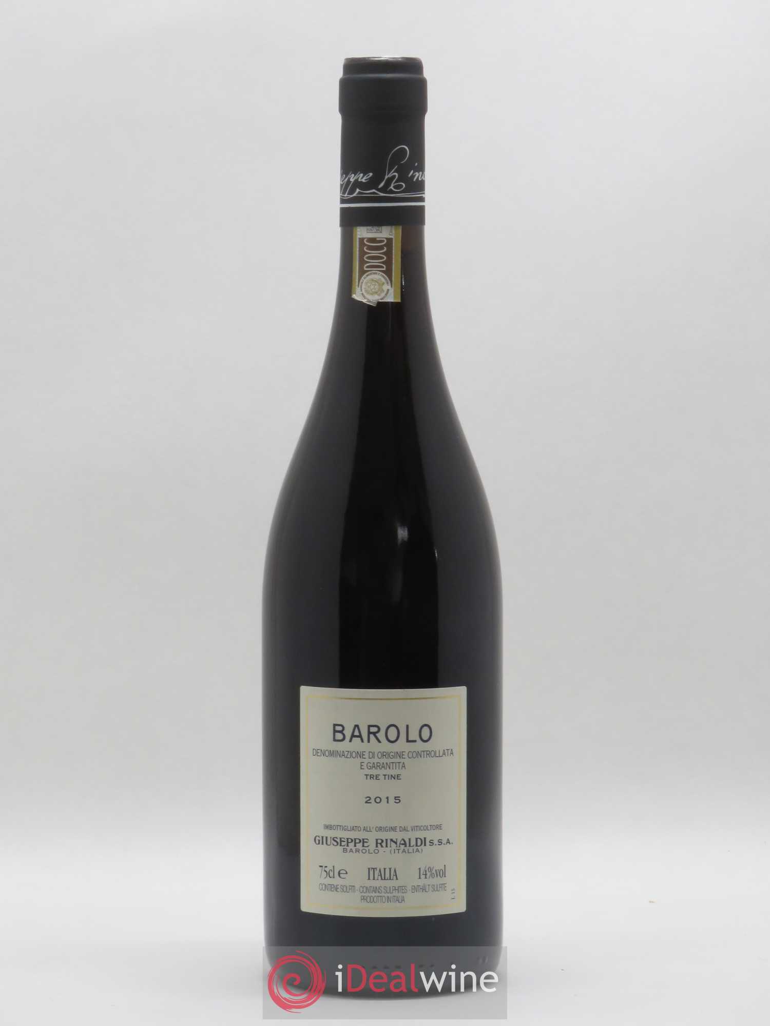 Barolo DOCG Tre Tine Giuseppe Rinaldi 2015 - Posten von 1 Flasche - 1