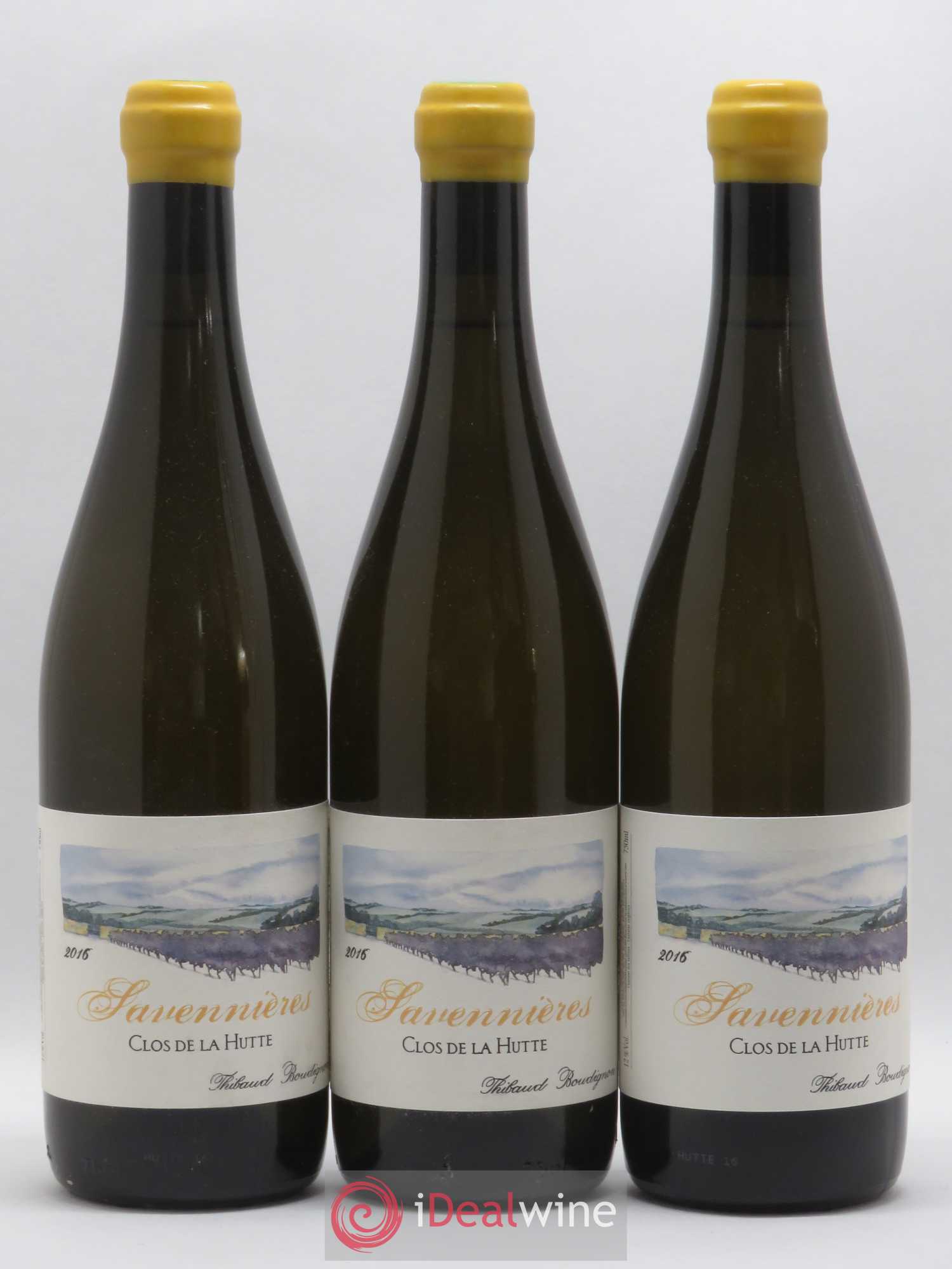 Savennières Clos de la Hutte Thibaud Boudignon 2016 - Lot de 3 bouteilles - 0