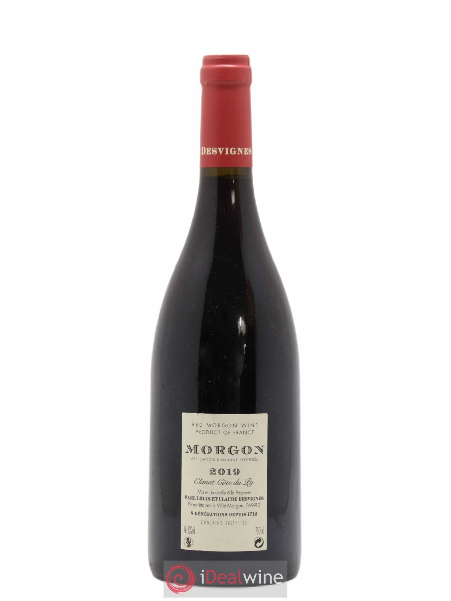 Morgon Côte de Py Javernières Louis-Claude Desvignes 2019 - Lot de 1 bouteille - 1