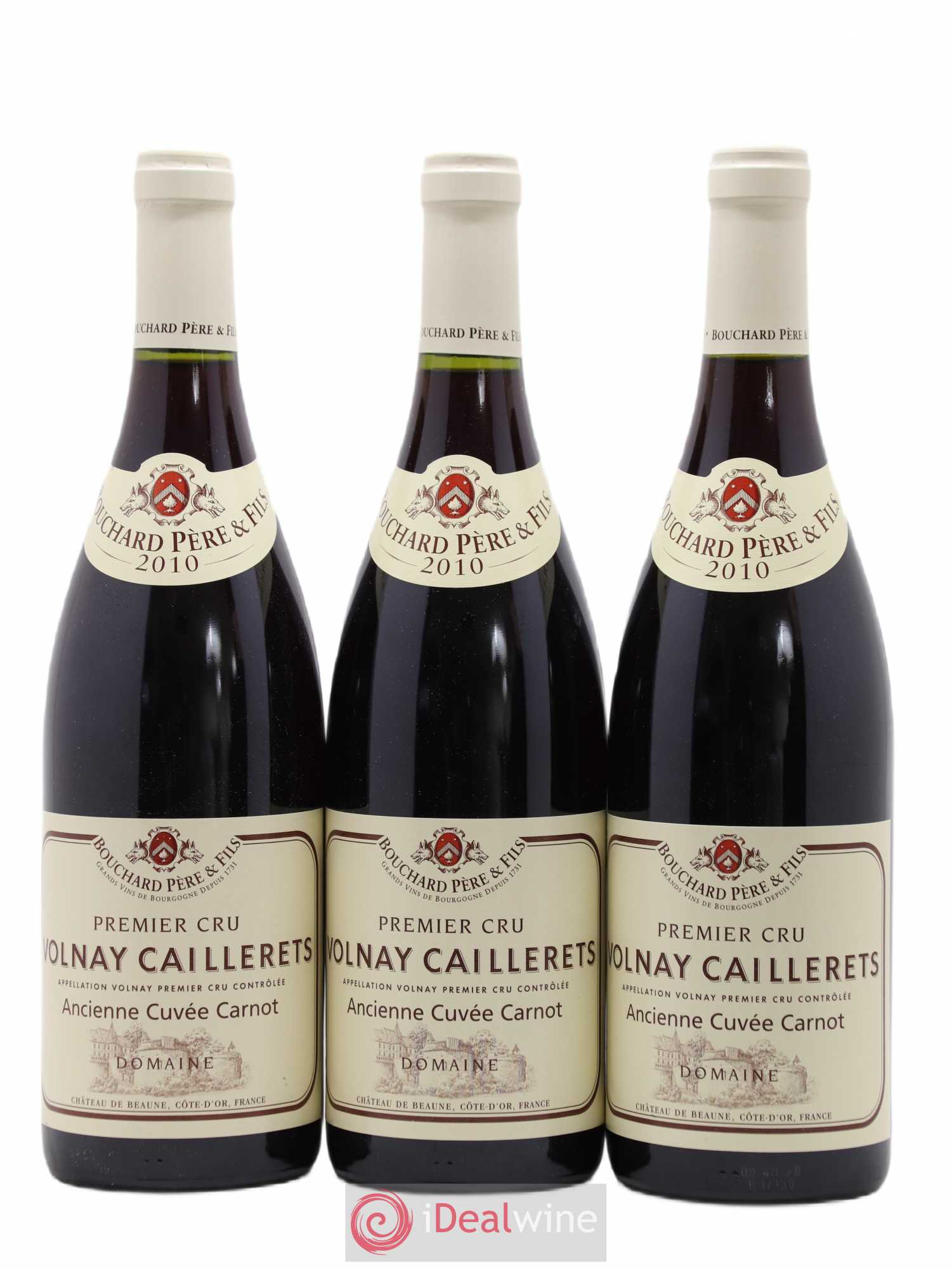 Volnay 1er Cru Caillerets - Ancienne Cuvée Carnot Bouchard Père & Fils 2010 - Lot de 3 bouteilles - 0