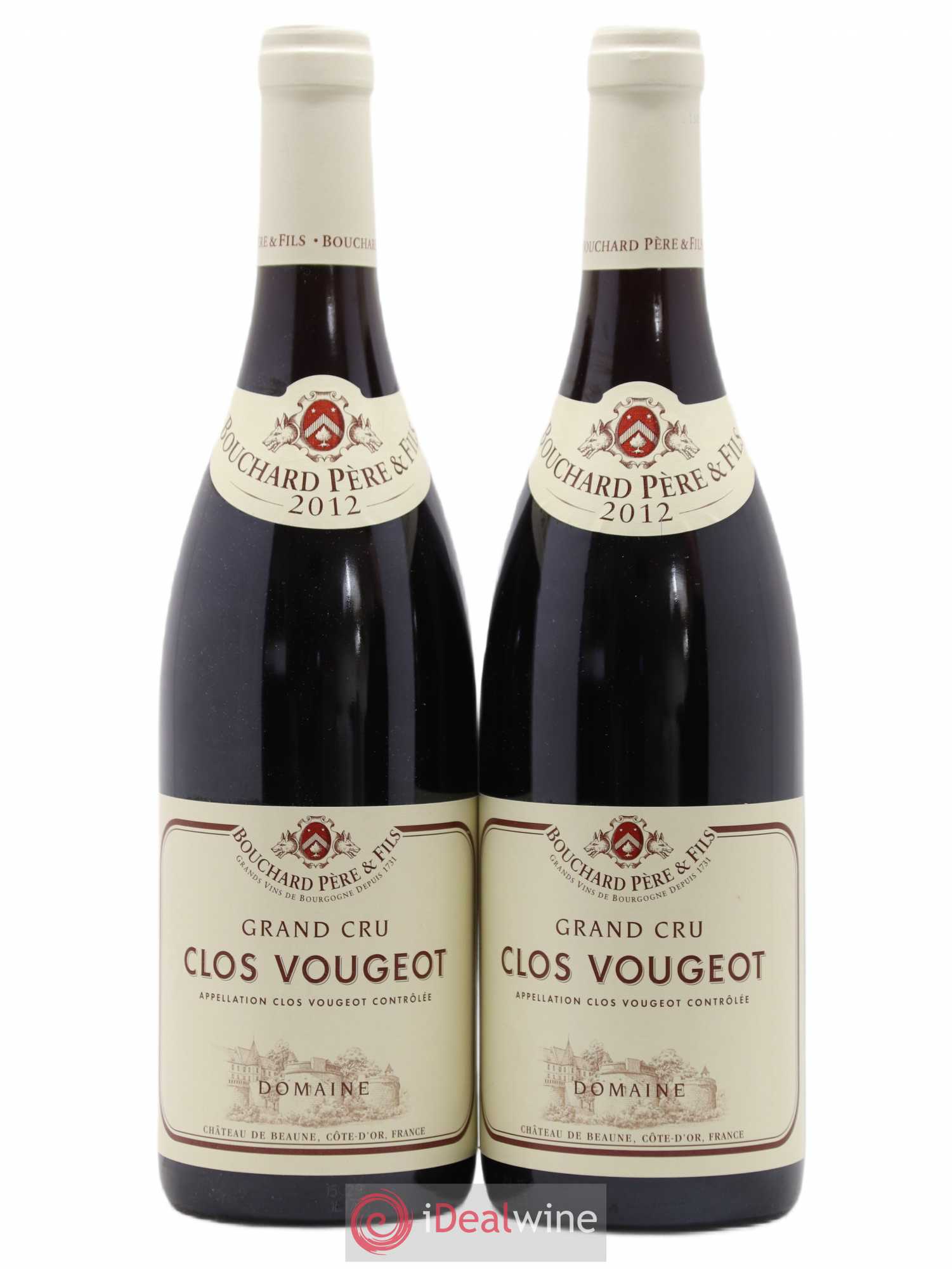 Clos de Vougeot Grand Cru Bouchard Père & Fils 2012 - Lot de 2 bouteilles - 0