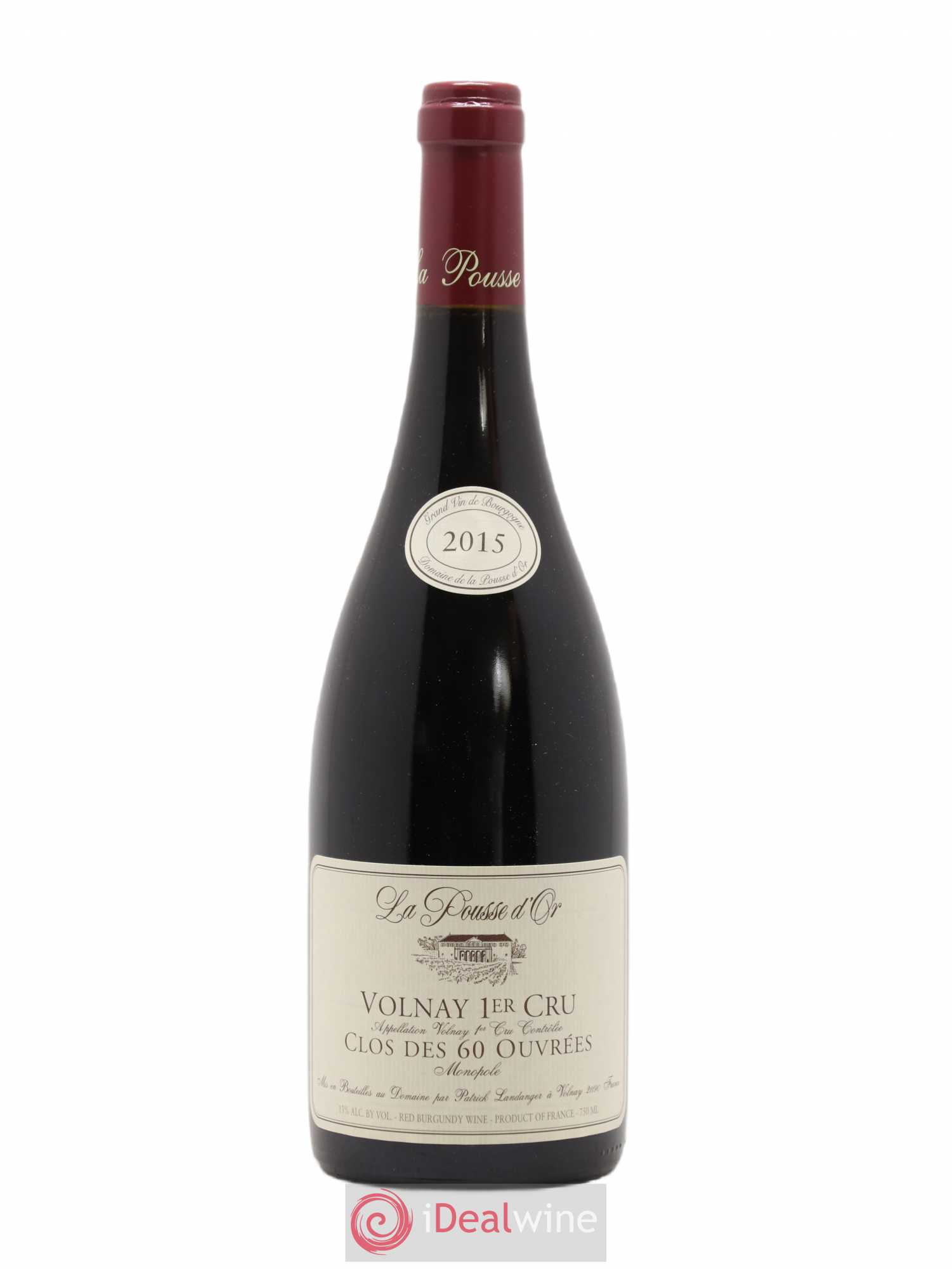 Volnay 1er Cru Clos des 60 ouvrées La Pousse d'Or (Domaine de) 2015 - Lot de 1 bouteille - 0