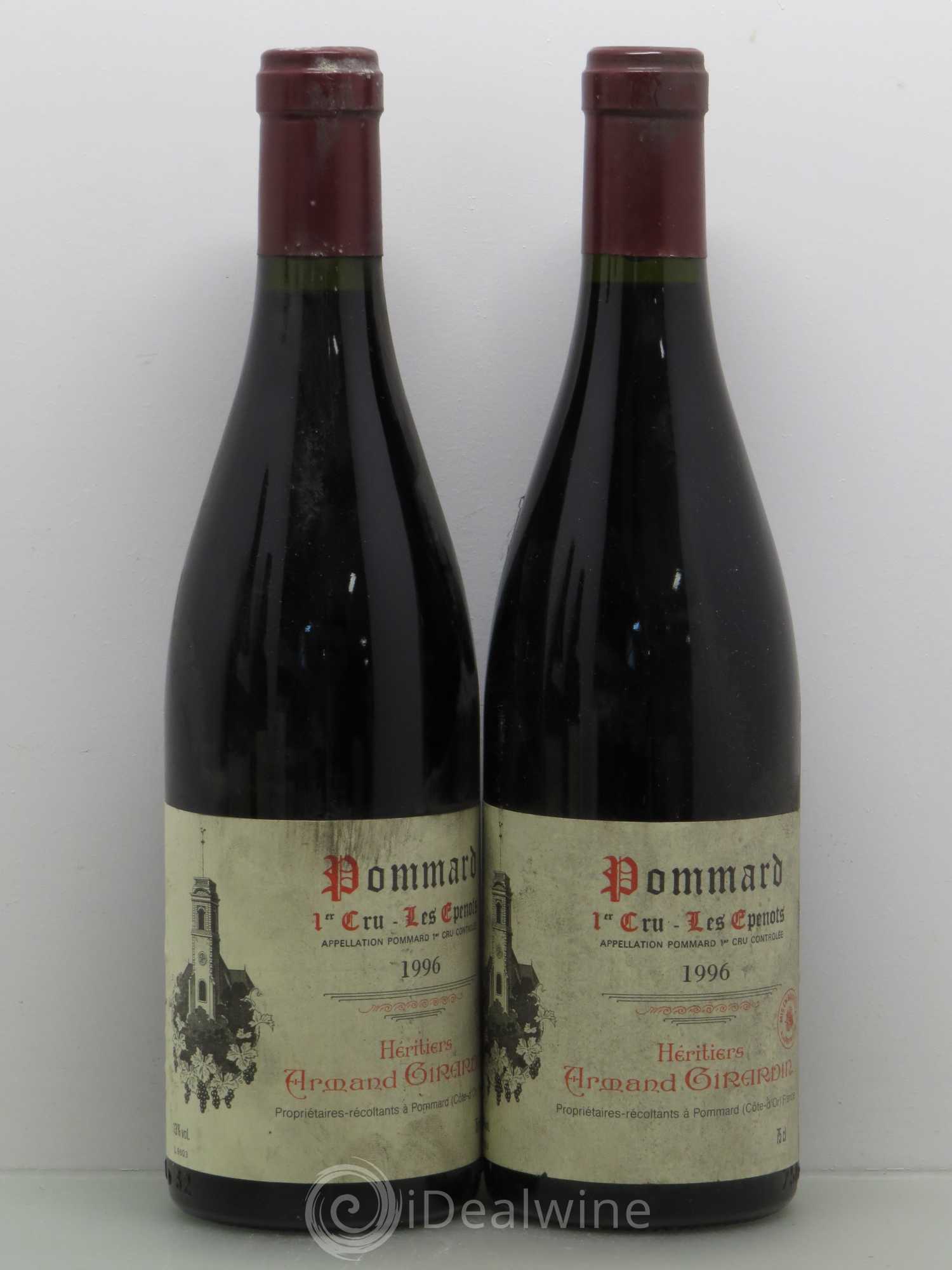 Pommard 1er Cru Les Epenots Armand Girardin 1996 - Posten von 2 Flaschen - 0