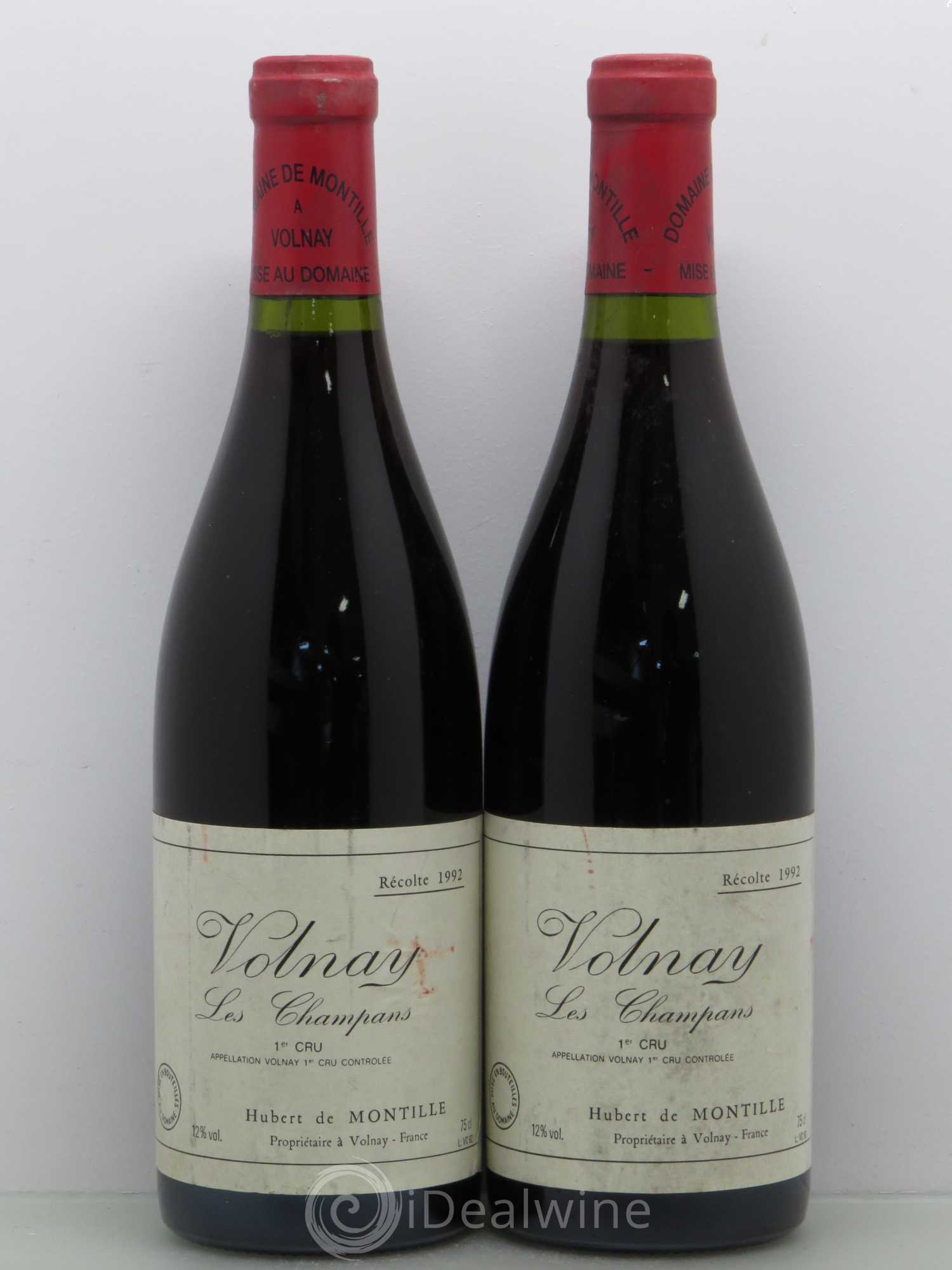 Volnay 1er Cru Les Champans De Montille (Domaine) 1992 - Lot de 2 bouteilles - 0