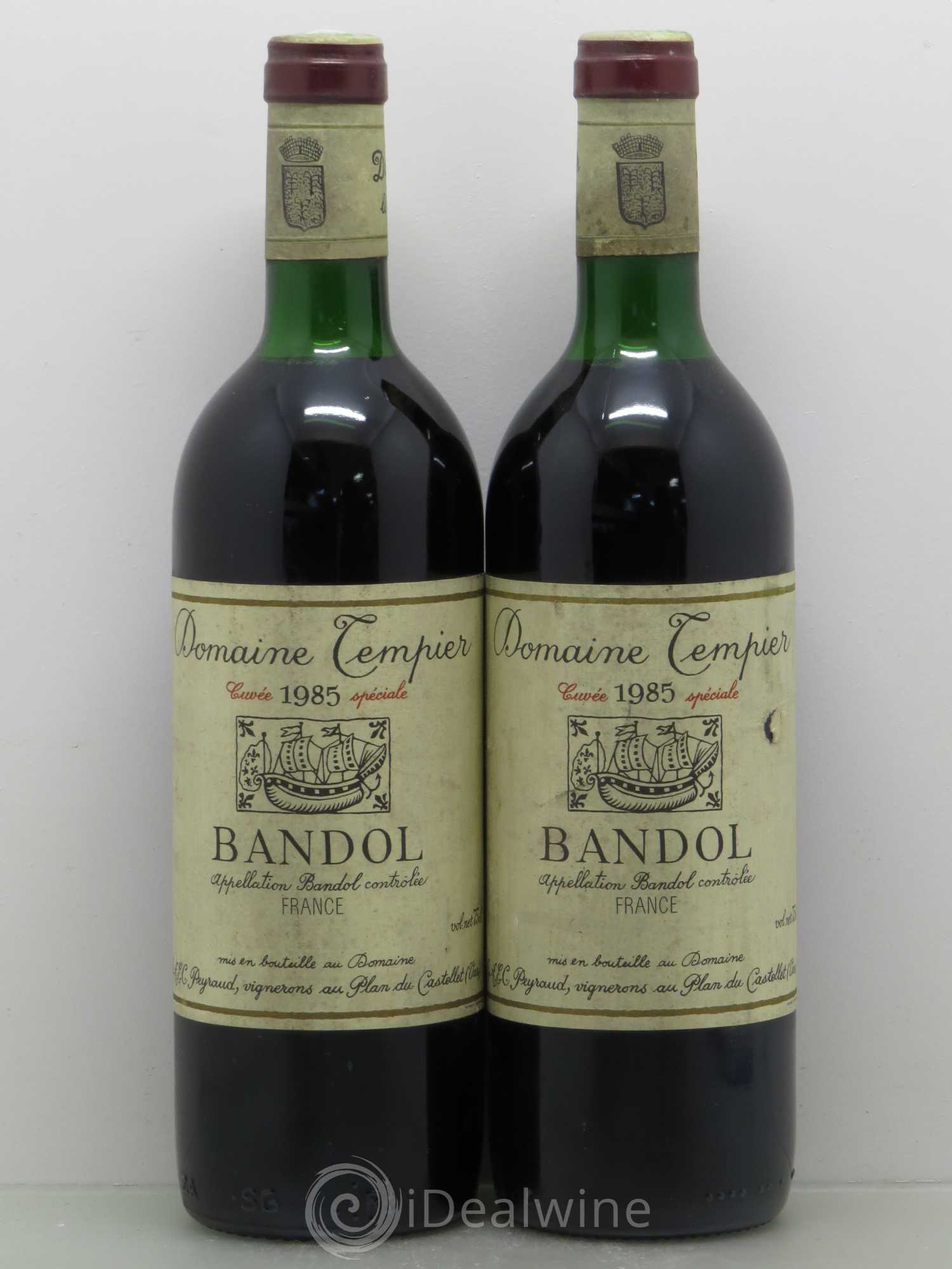 Bandol Domaine Tempier Cuvée spéciale Famille Peyraud 1985 - Lot de 2 bouteilles - 0