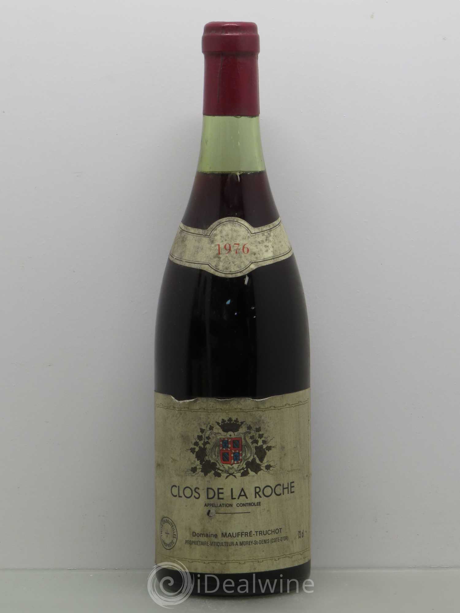 Clos de la Roche Grand Cru Mauffrey Truchot 1976 - Posten von 1 Flasche - 0
