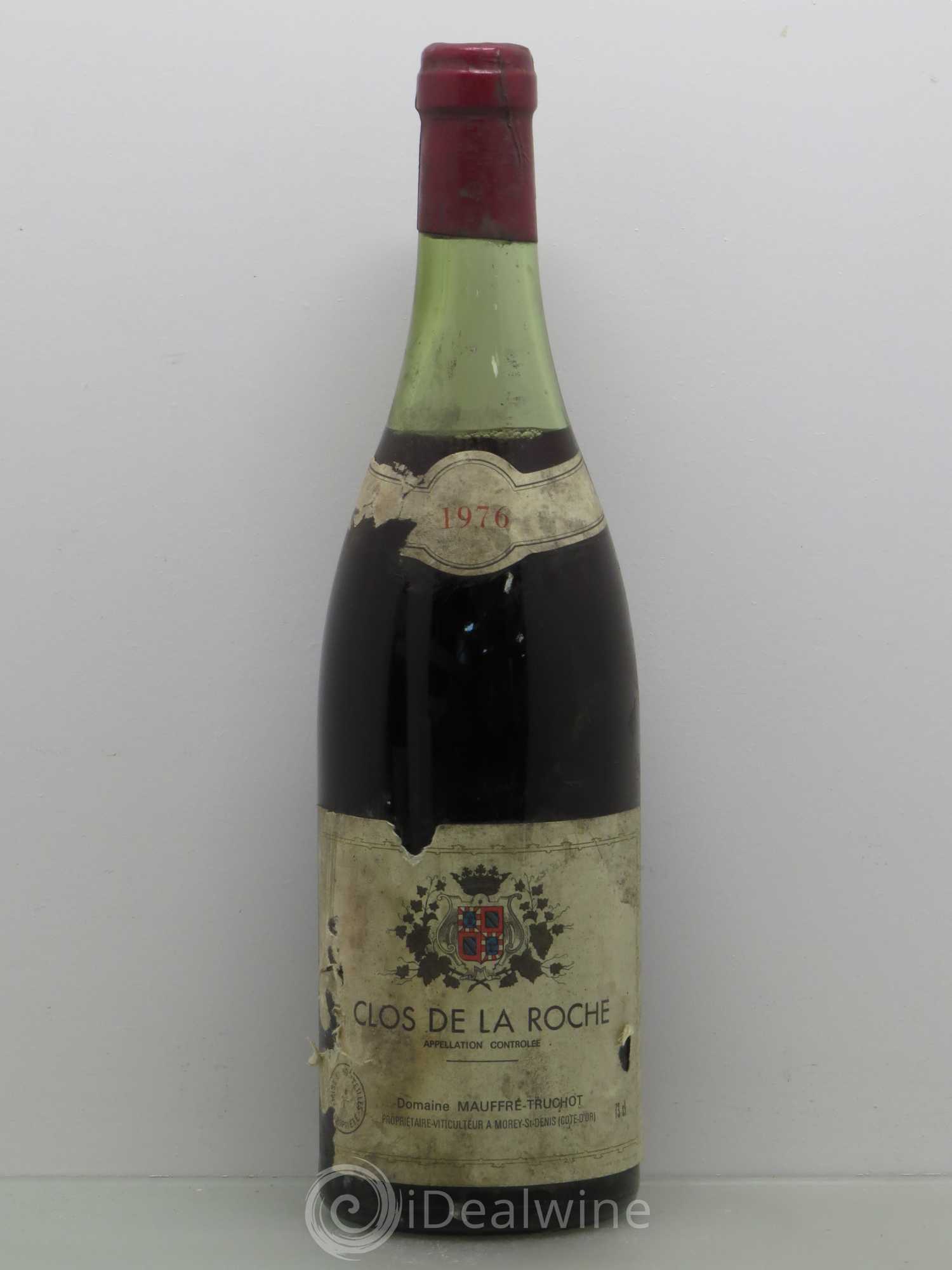 Clos de la Roche Grand Cru Mauffrey Truchot 1976 - Posten von 1 Flasche - 0