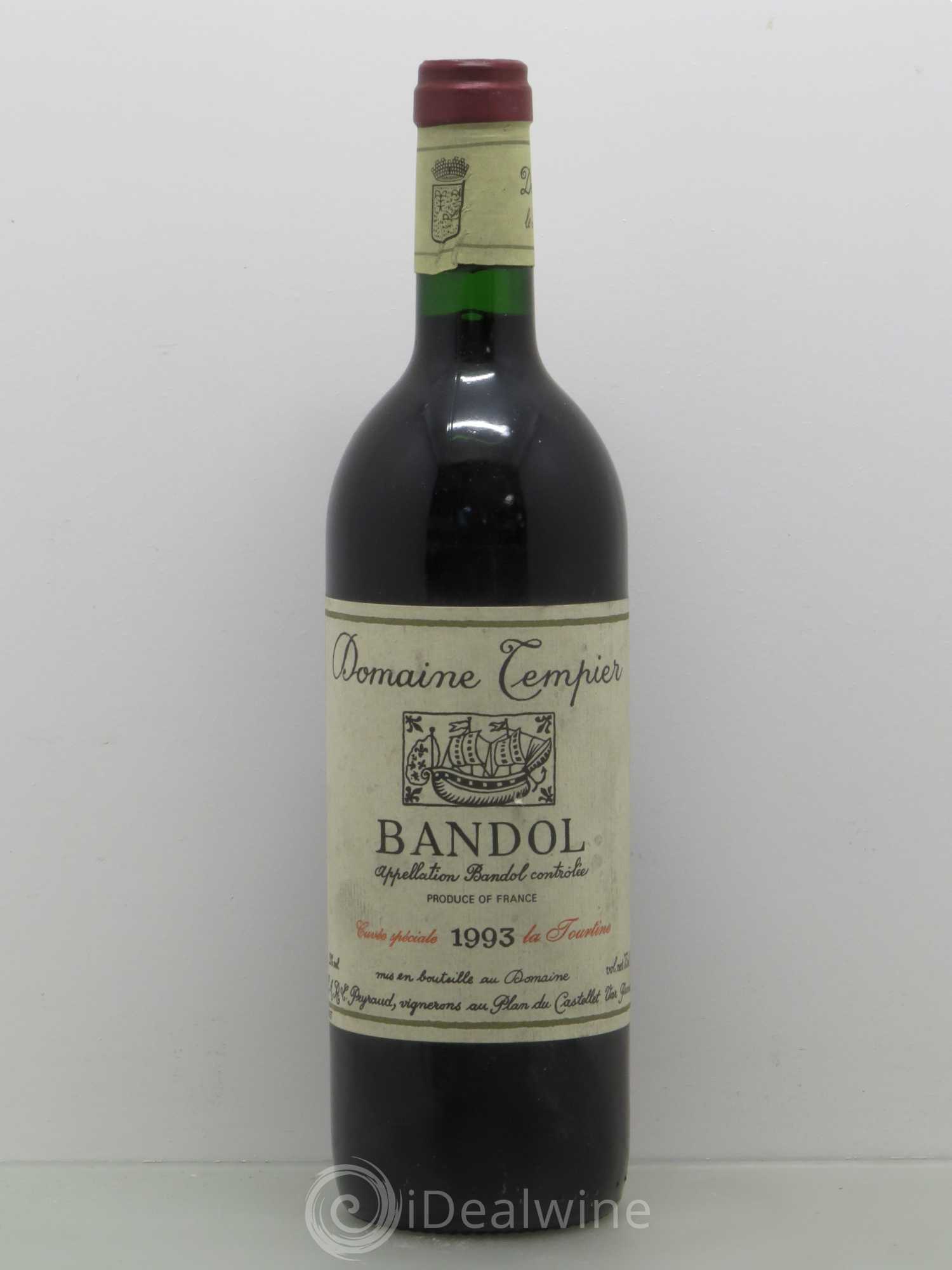 Bandol Domaine Tempier La Tourtine Famille Peyraud 1993 - Lot de 1 bouteille - 0
