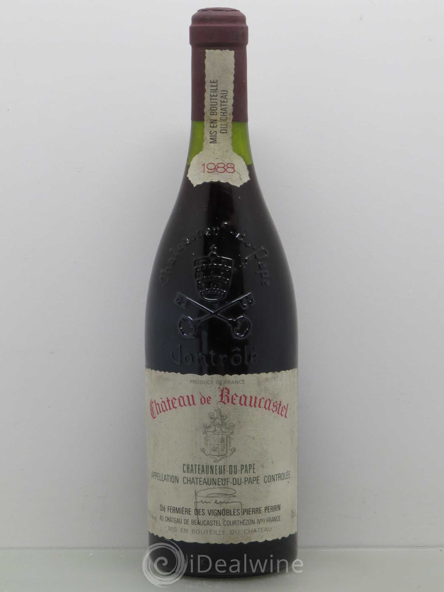 Châteauneuf-du-Pape Château de Beaucastel Famille Perrin 1988 - Lot de 1 bouteille - 0