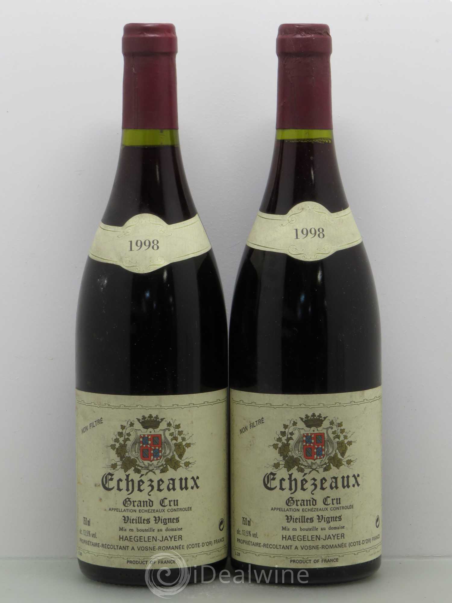 Echezeaux Grand Cru Haegelen Jayer 1998 - Lot de 2 bouteilles - 0