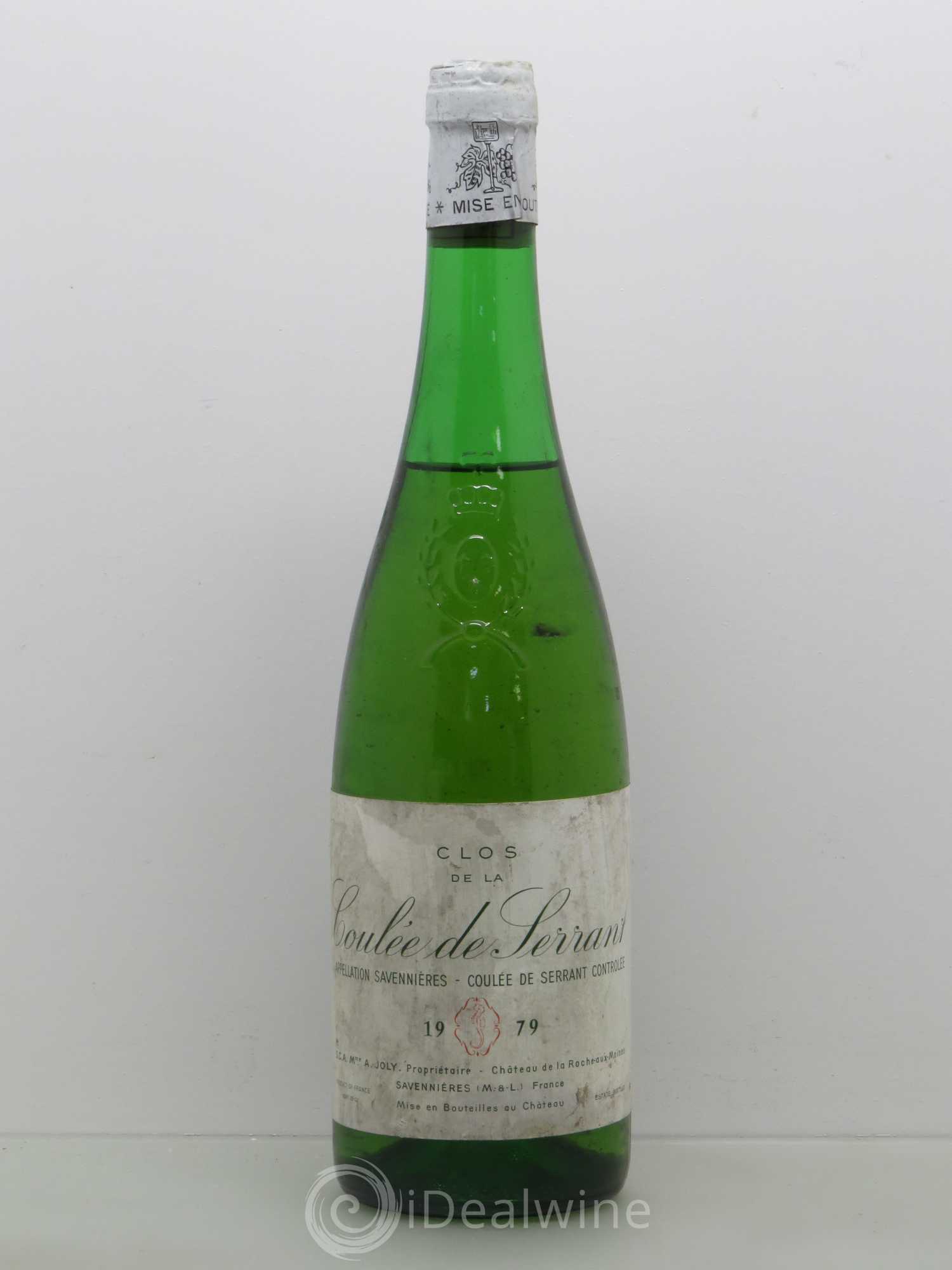 Savennières Clos de la Coulée de Serrant Vignobles de la Coulée de Serrant - Nicolas Joly 1979 - Lot de 1 bouteille - 0